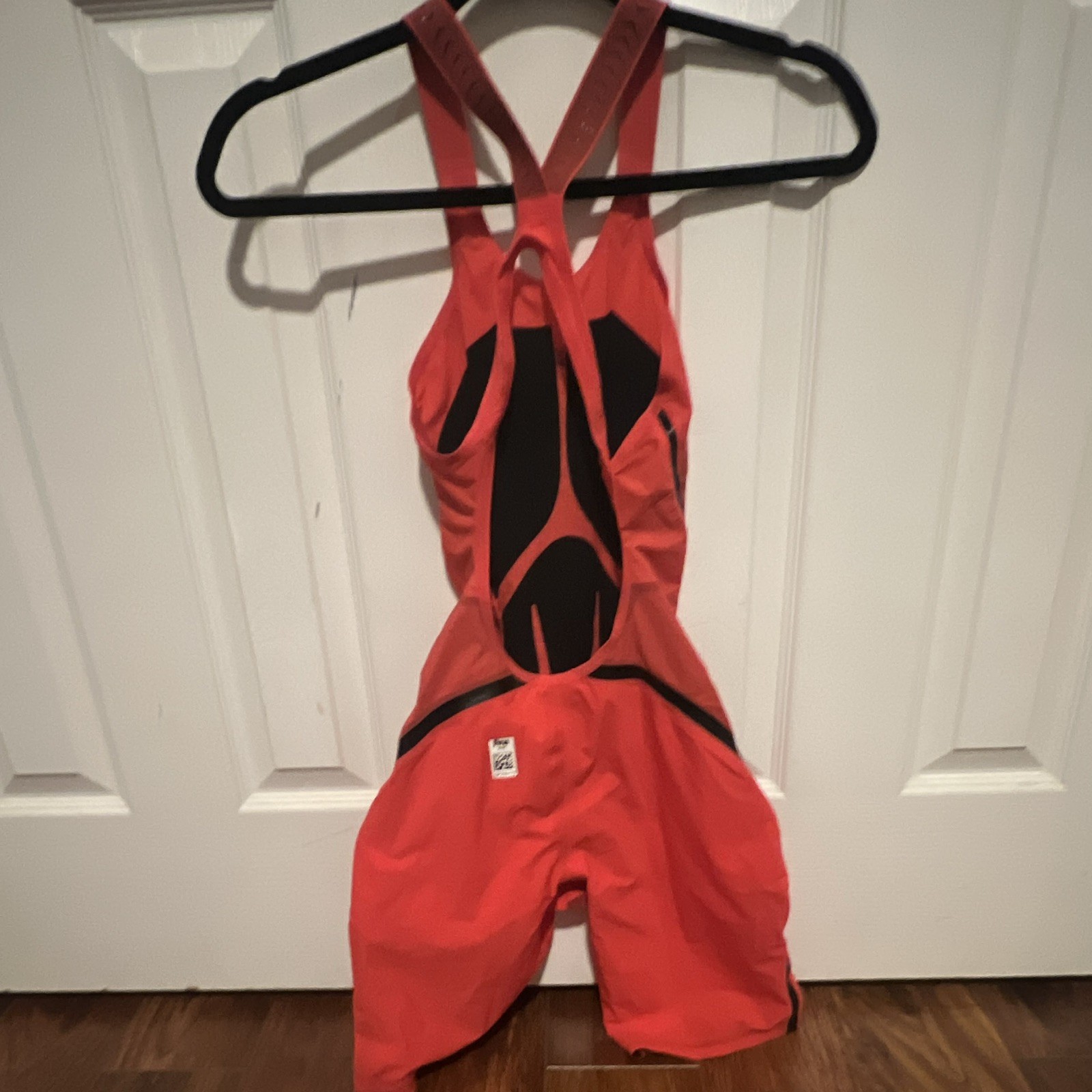Speedo Fastskin LZR closed back Kneeskin Tech suit Size 27 Red