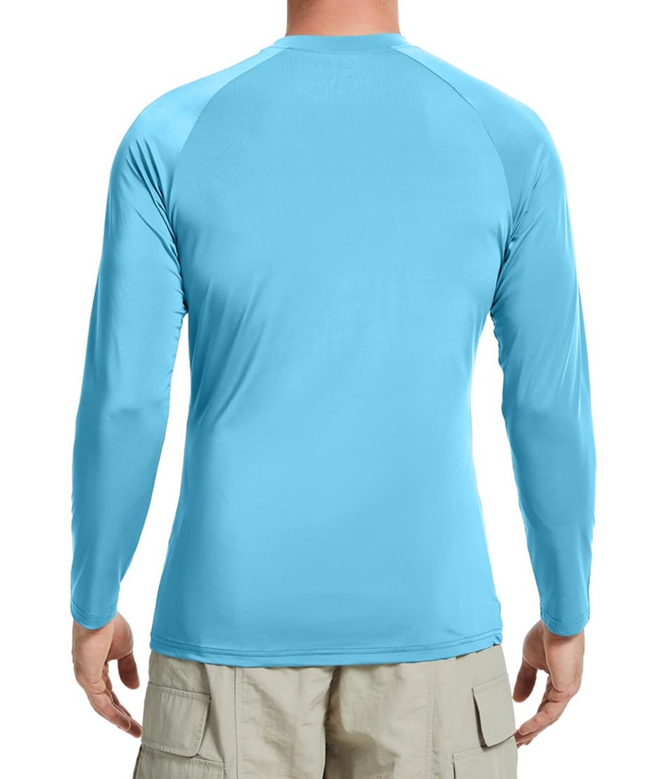 2 Pack Men’s Sun Protection Shirts UPF 50+ Long Sleeve Swim Rash Guard for