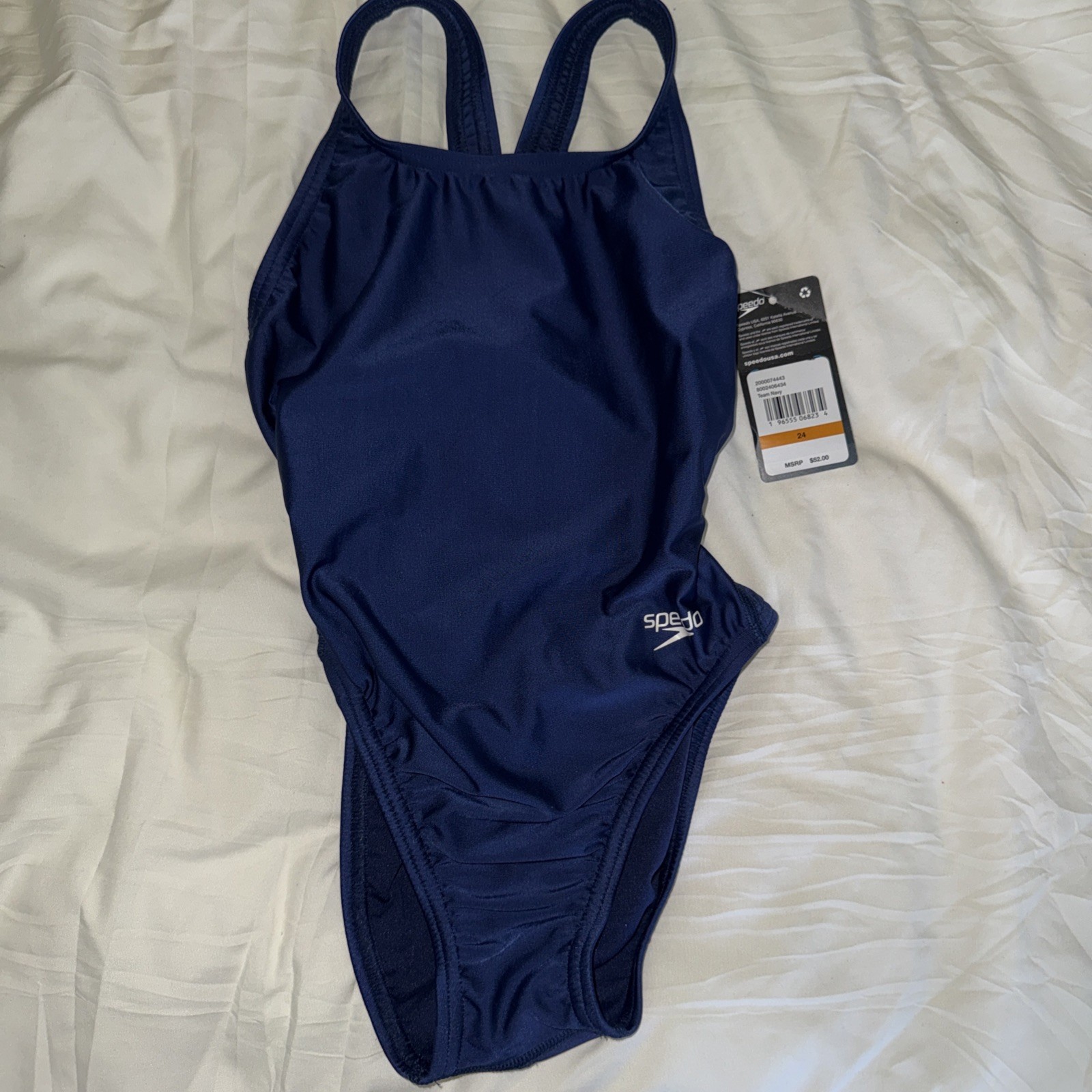 NWT Women’s Speedo Learn To Swim Pro LT Superpro Navy Blue Size 24 (US 2)