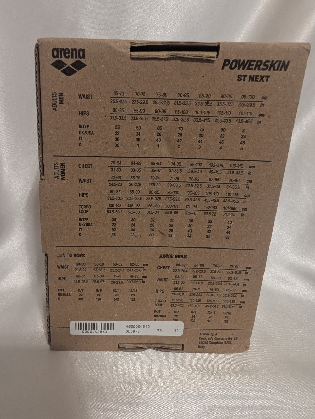 Arena Powerskin ST Next Navy Kneeskin Tech Suit Women’s US 26 FINA Approved NWT