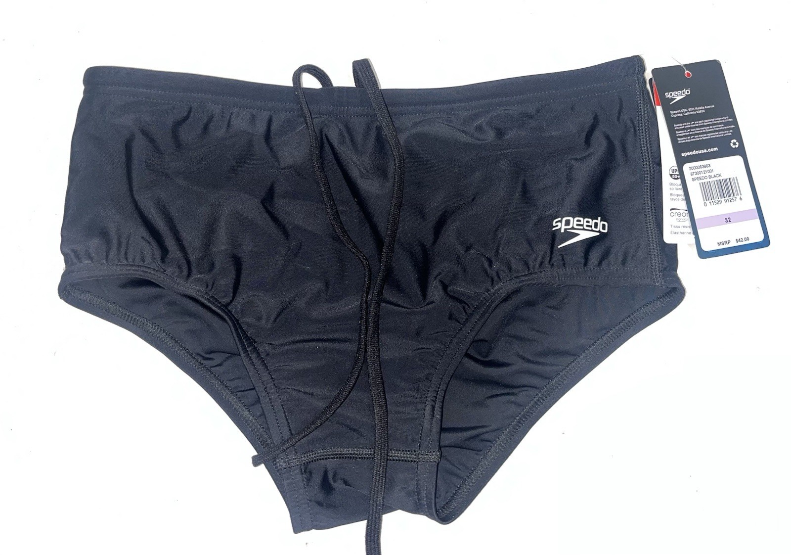 Speedo Womens Swimsuit Brief Powerflex Eco Dive Solid 32 Speedo Black