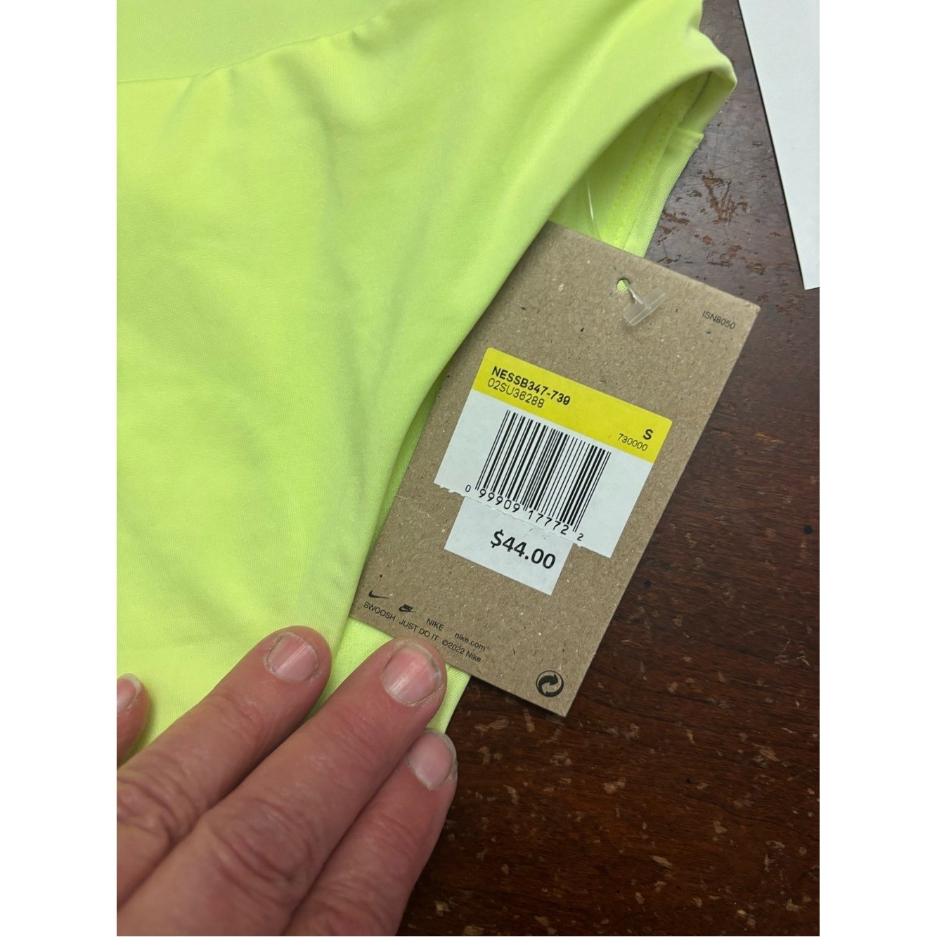 Swim nike neon yellow bikini workout bottom BNWT gym beach surfing resort small