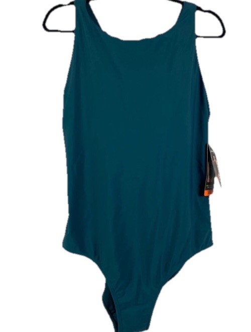 Eddie Bauer Multi-Strap One-Piece Swimsuit Womens XXL UPF Protection Green NWT