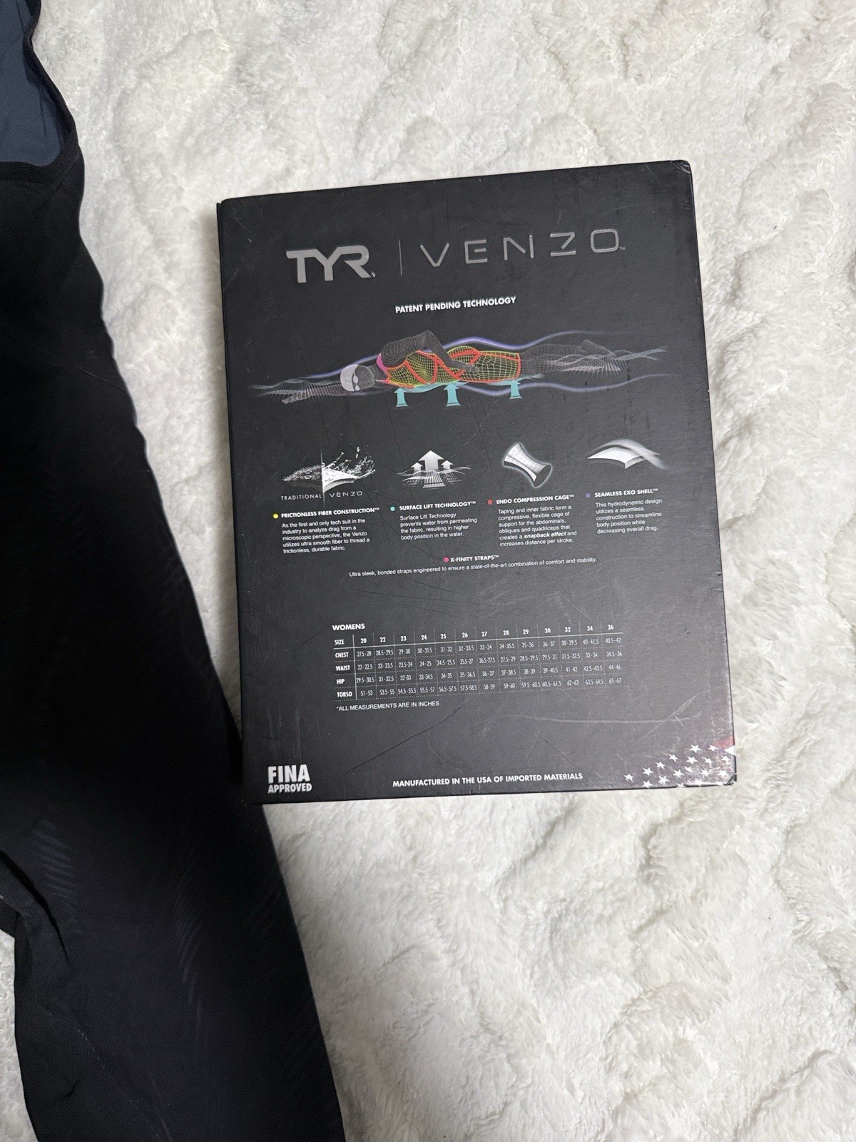 TYR Venzo Genesis Women’s Open Back Swimsuit Size 23