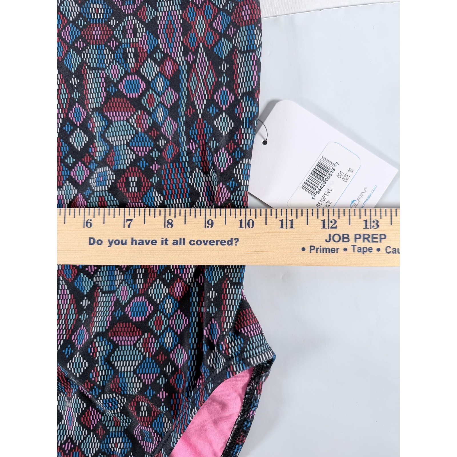 Dolfin Uglies Women’s Size 30 XS One Piece Swimsuit Geometric Diamond NWT