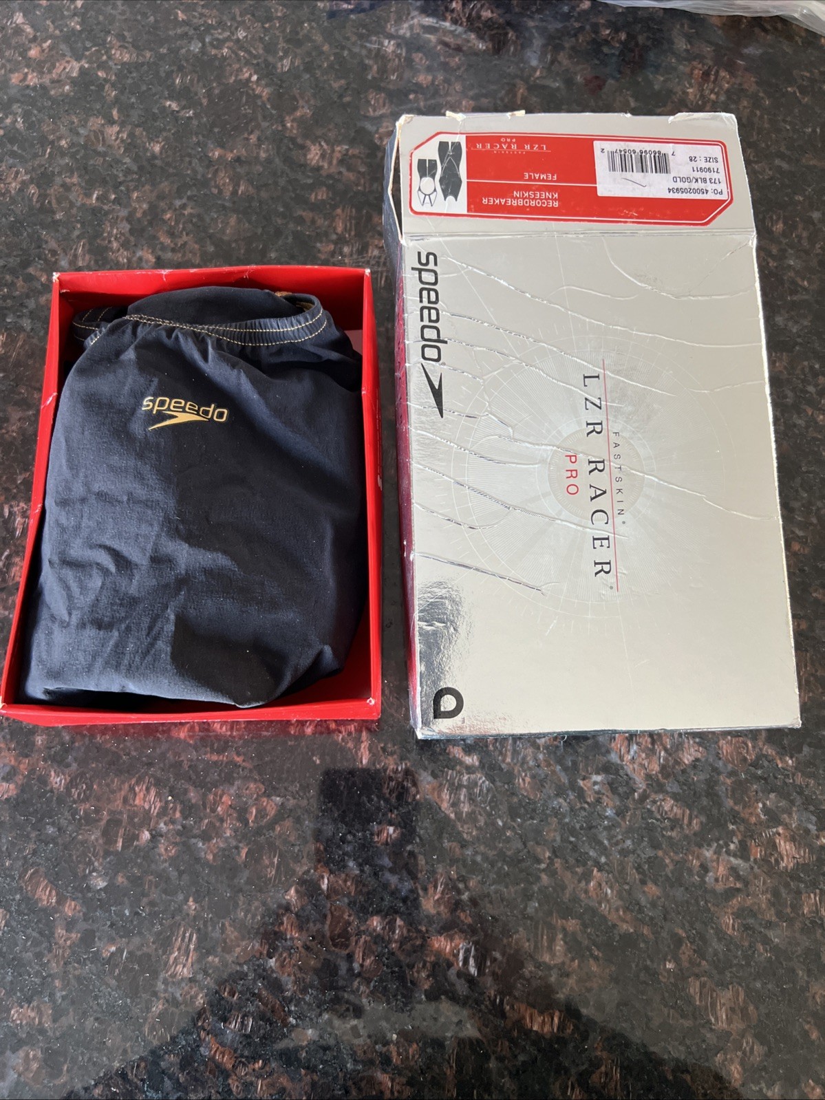 Speedo Lzr Racer Pro Recordbreaker Kneeskin Speedo Black – Size 28