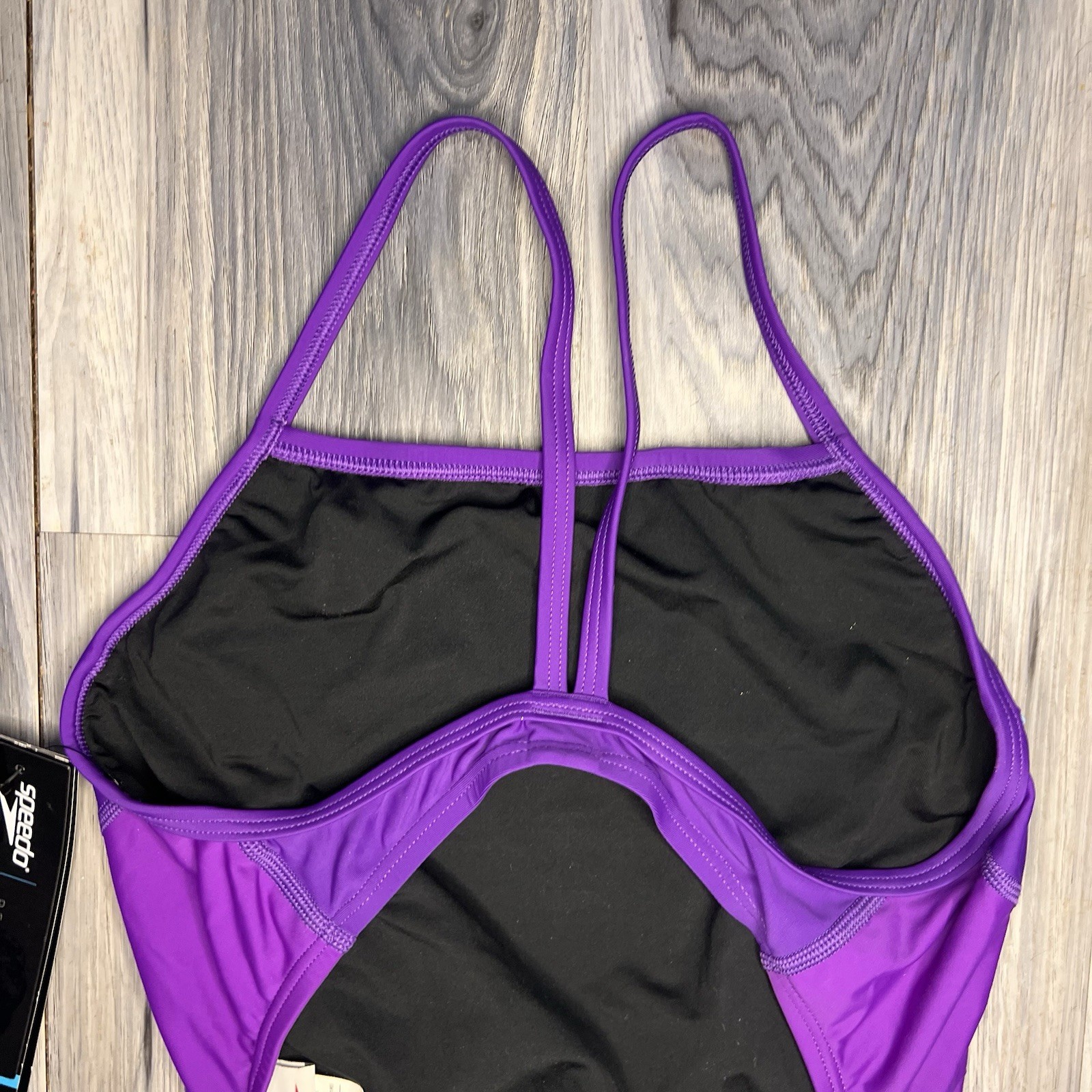 SPEEDO PowerFlex Eco Revolve Splice Energy Back OnePiece Swimsuit M 10/36 Purple