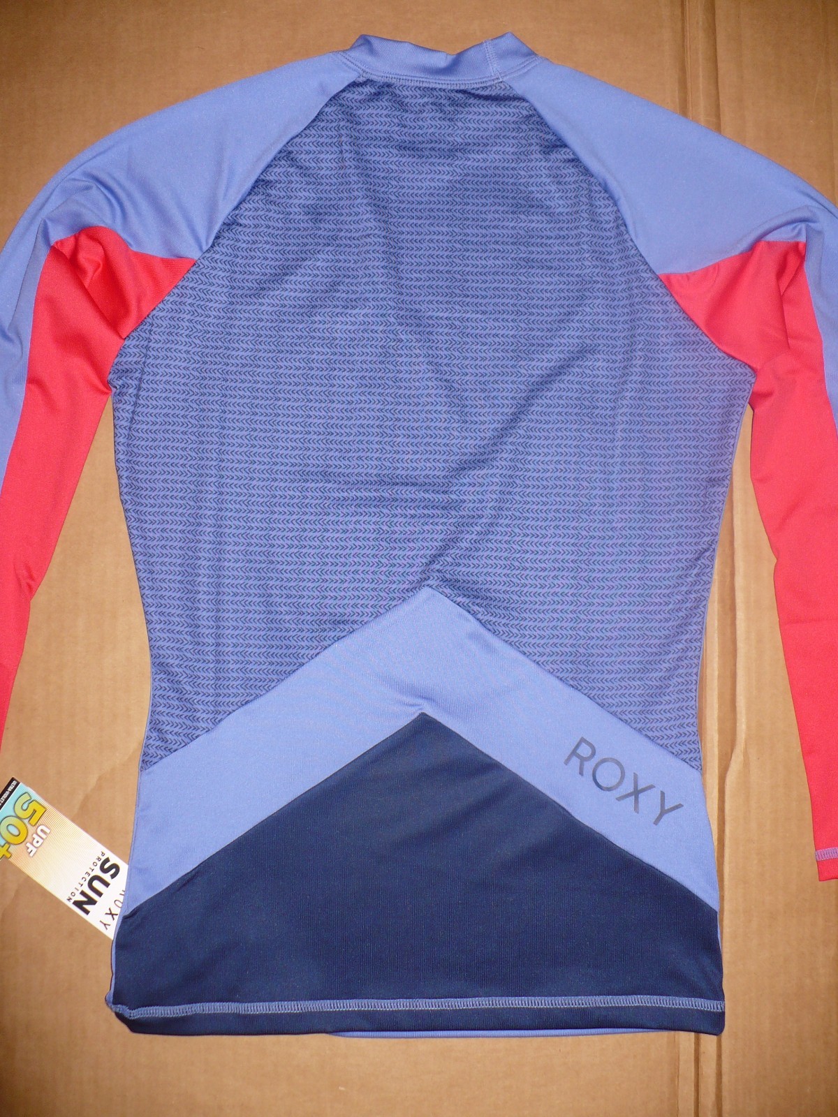 ROXY XY Long Sleeve Rashguard NWT Medium Chambray UPF 50+ M