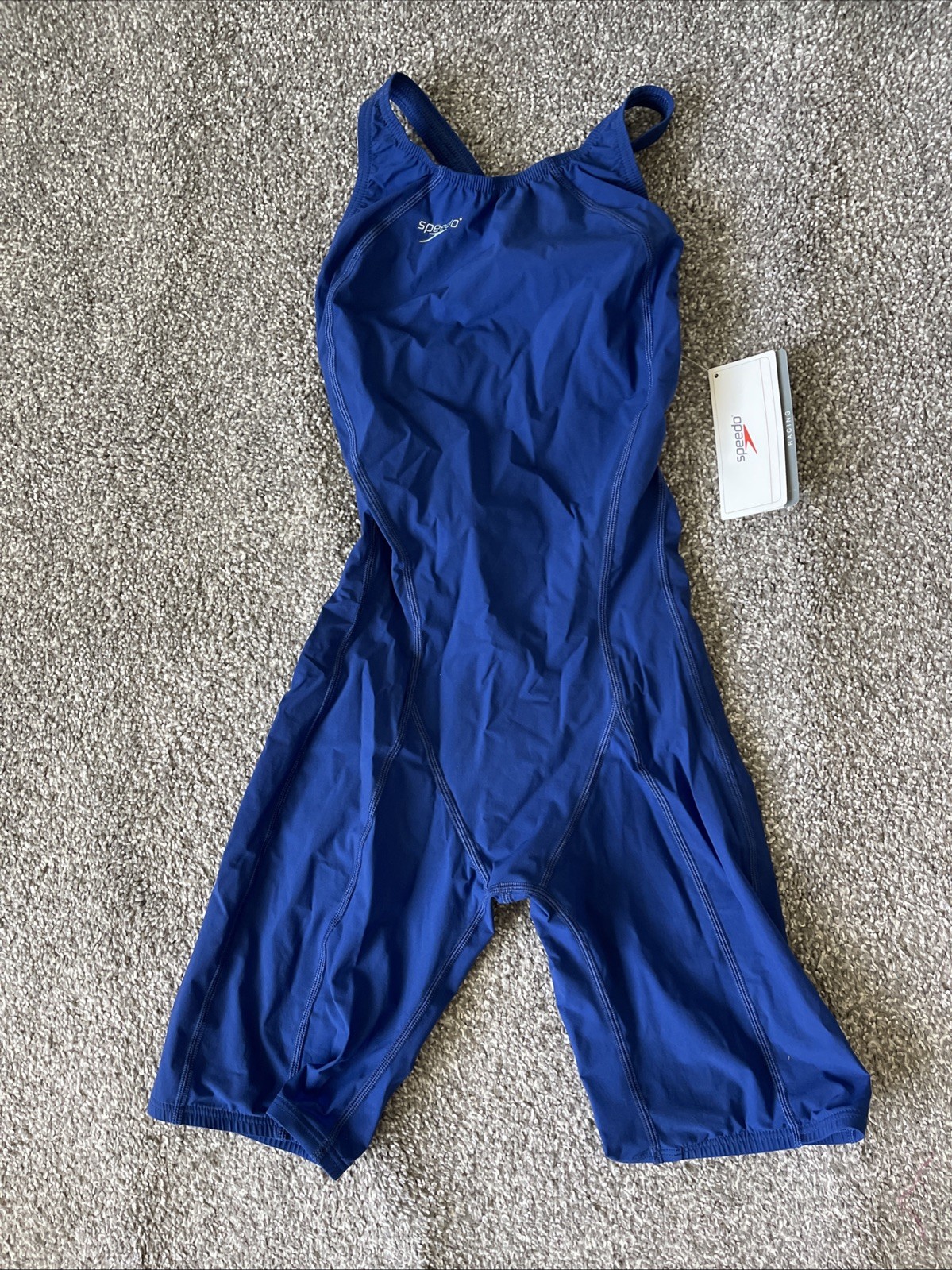 Speedo Women’s Size 28 Kneeskin Open Back Fastskin FS-PRO Blue (NWT)*