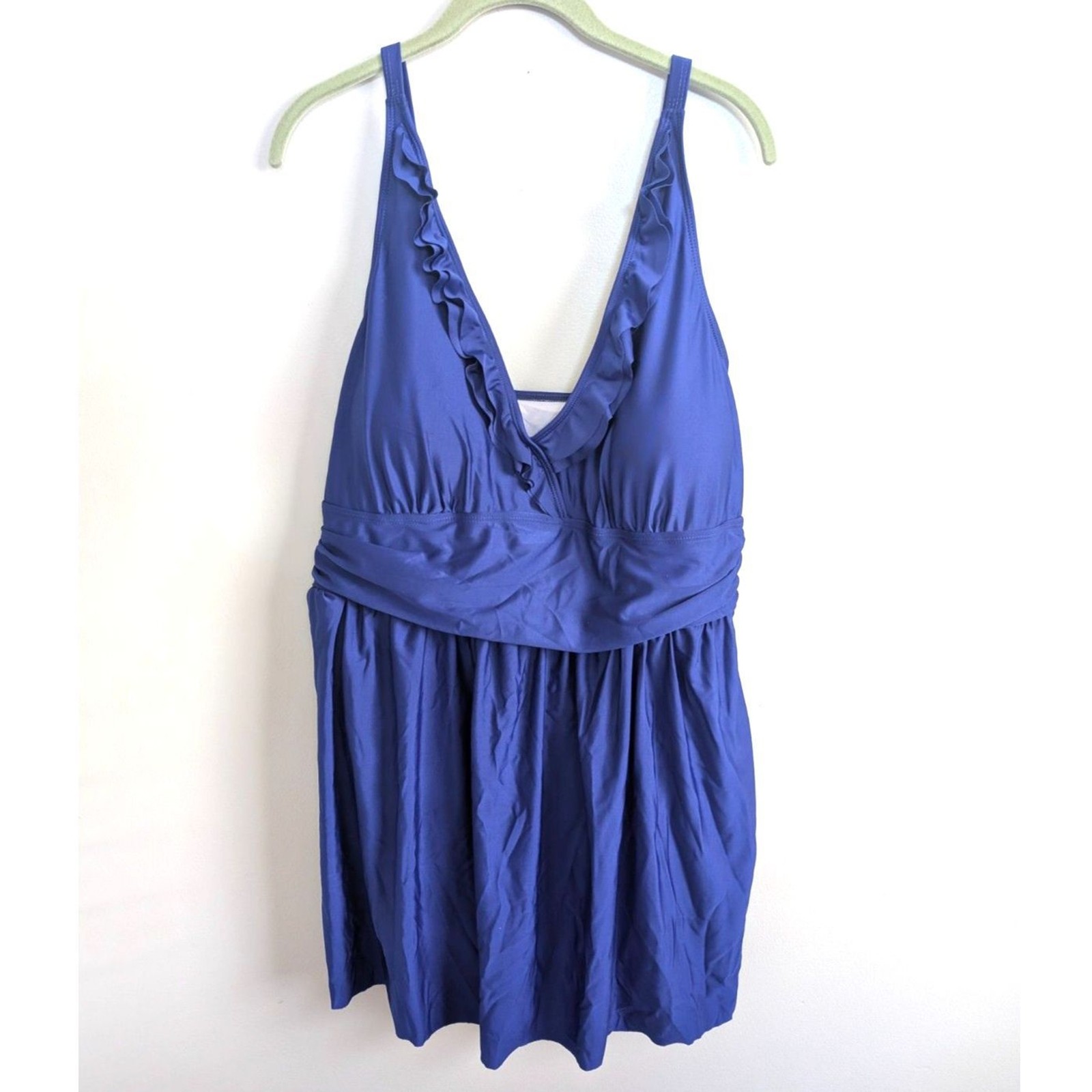 Women’s Blue Swimsuit Dress 3XL NWOT