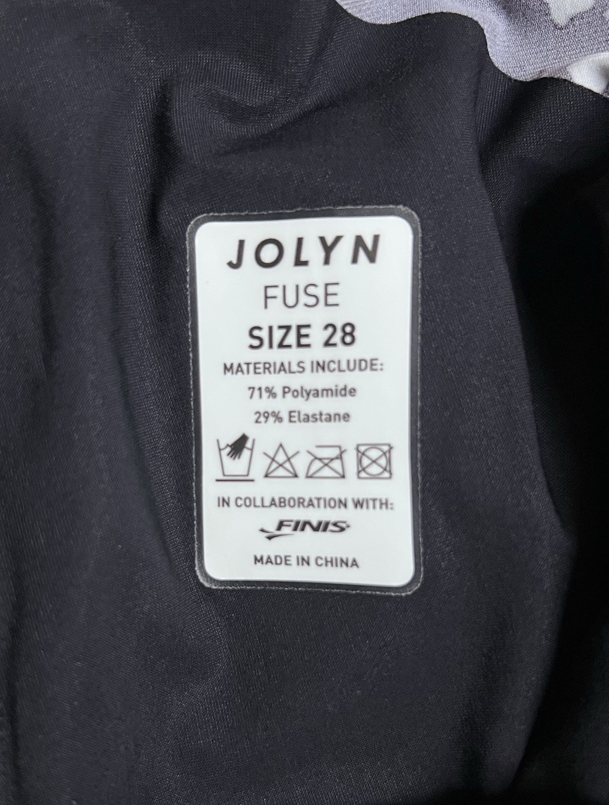 Pre-owned JOLYN x FINIS Fuse Tech Suit Women’s Size 28