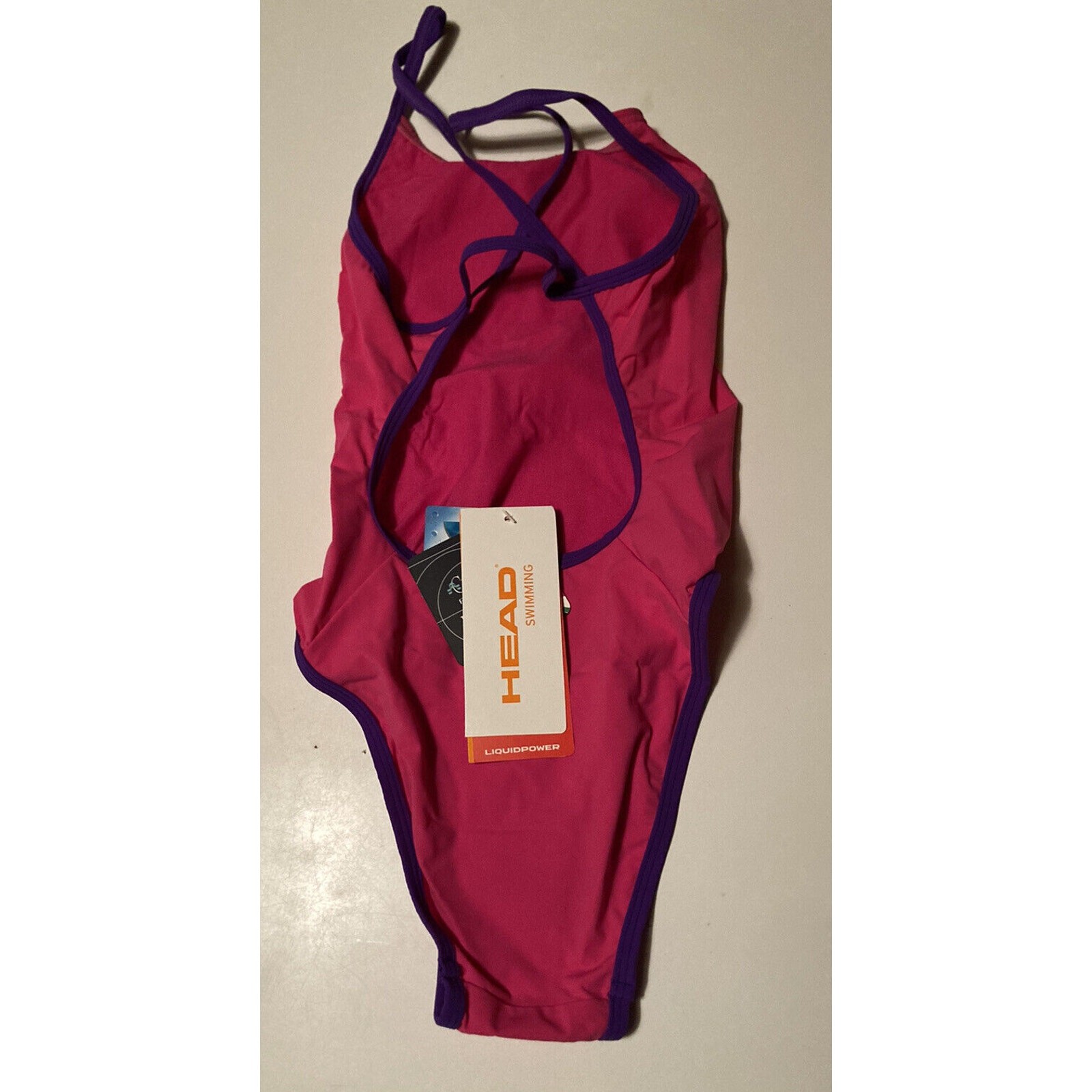 HEAD Womens Swimming Swimsuit LiquidPower Tropic Lady. Magenta. Size 26. OpenBox