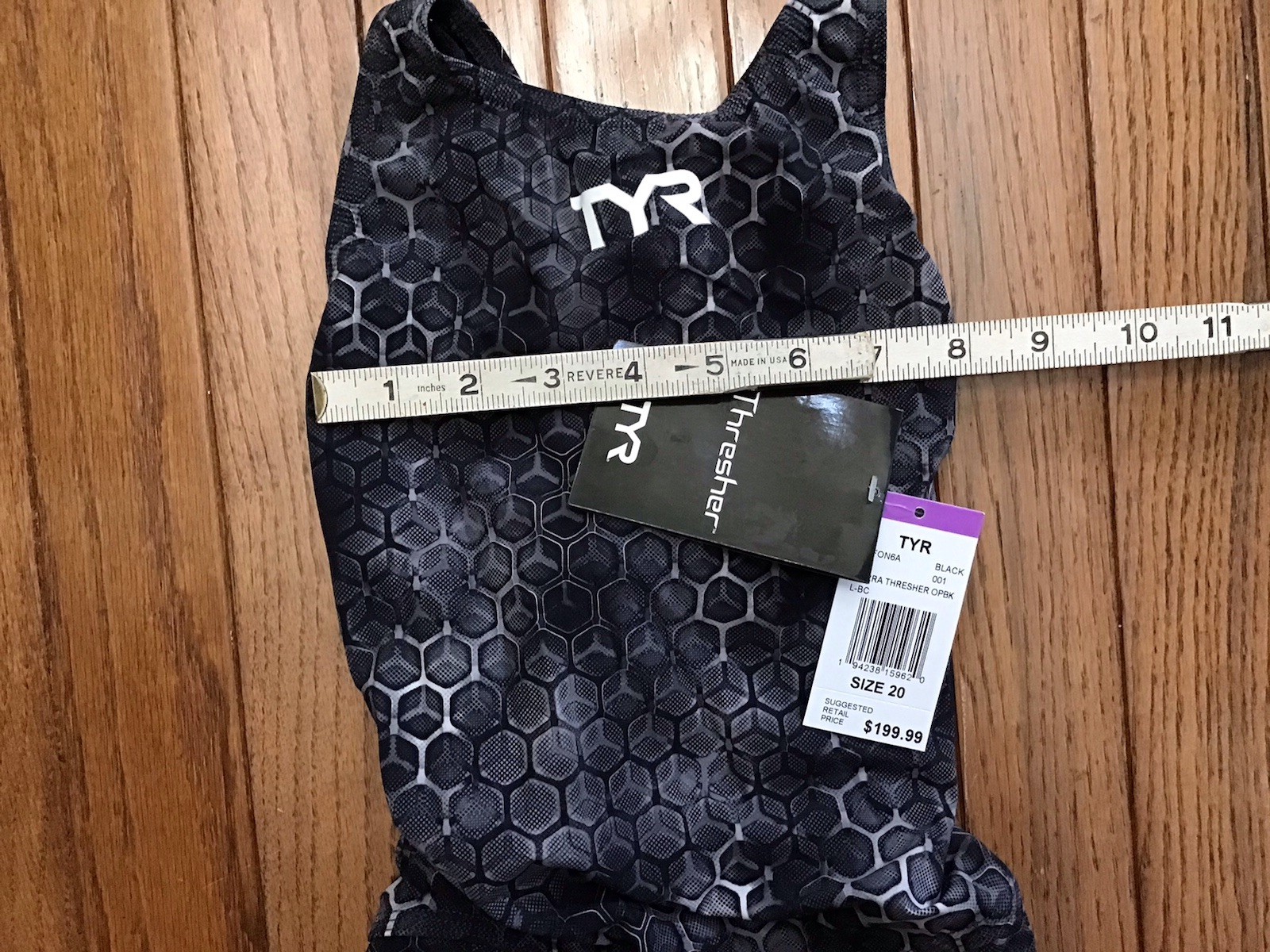 New TYR THRESHER Akurra Women Size 20 Gray Swimsuit Compression (T1-4)