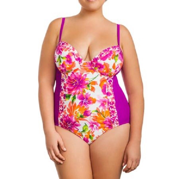 CATALINA Plus Women’s ‘SUMMER BLOSSOM’ Floral UNDERWIRE SWIMSUIT – 1X (16)