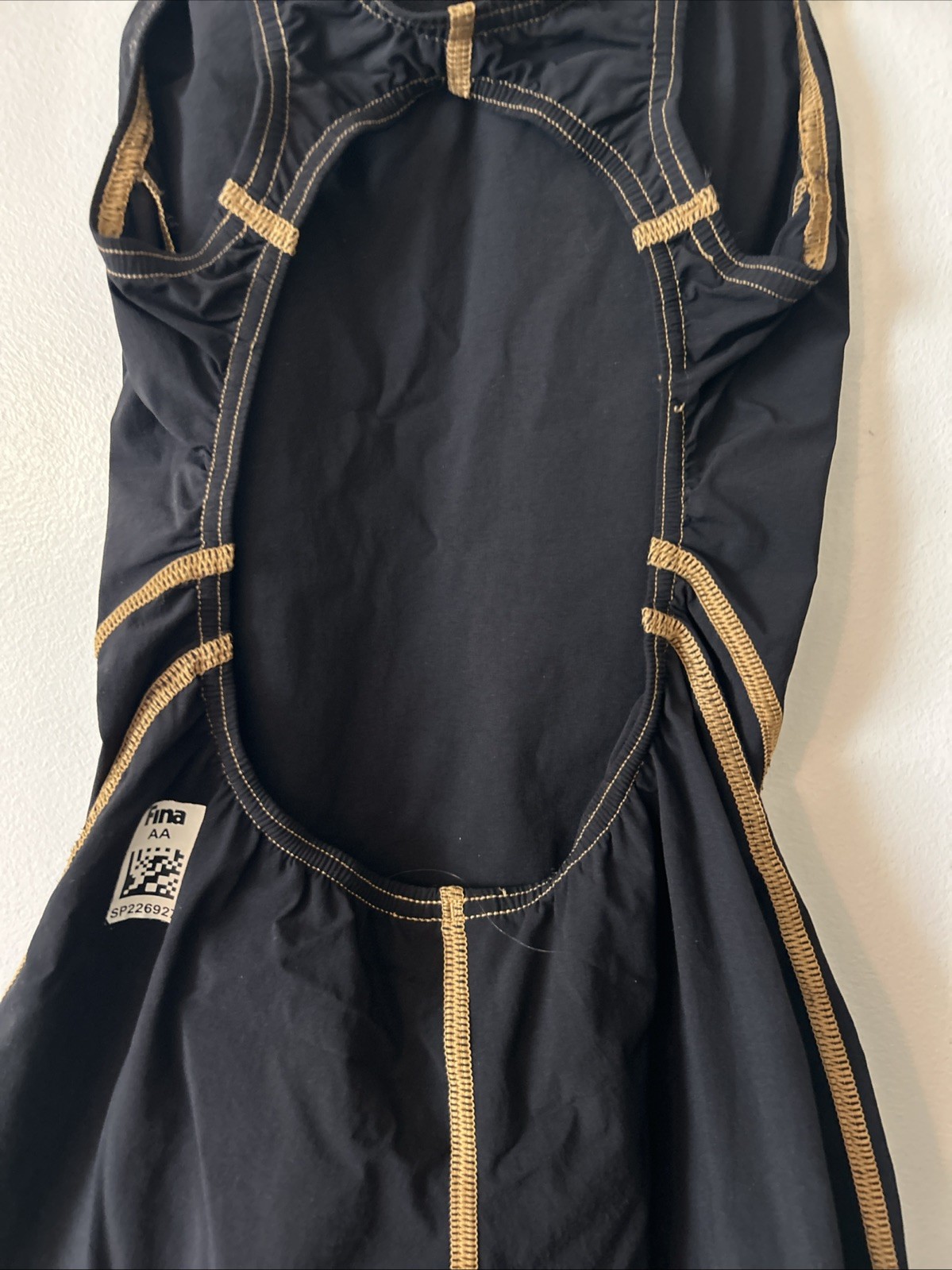 Speedo SIZE 23 – Lzr Racer Pro Recordbreaker Kneeskin Blk/Gold Trim – PRE-OWNED