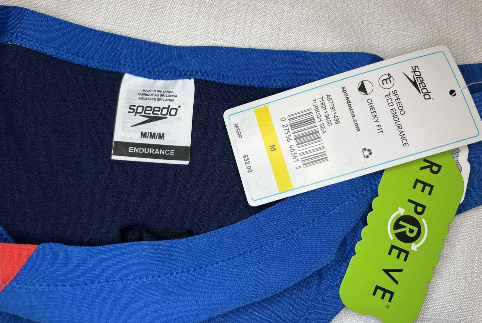 SPEEDO Women’s Swimsuit Bottom Bikini Endurance Cheeky Hipster SIZE MEDIUM