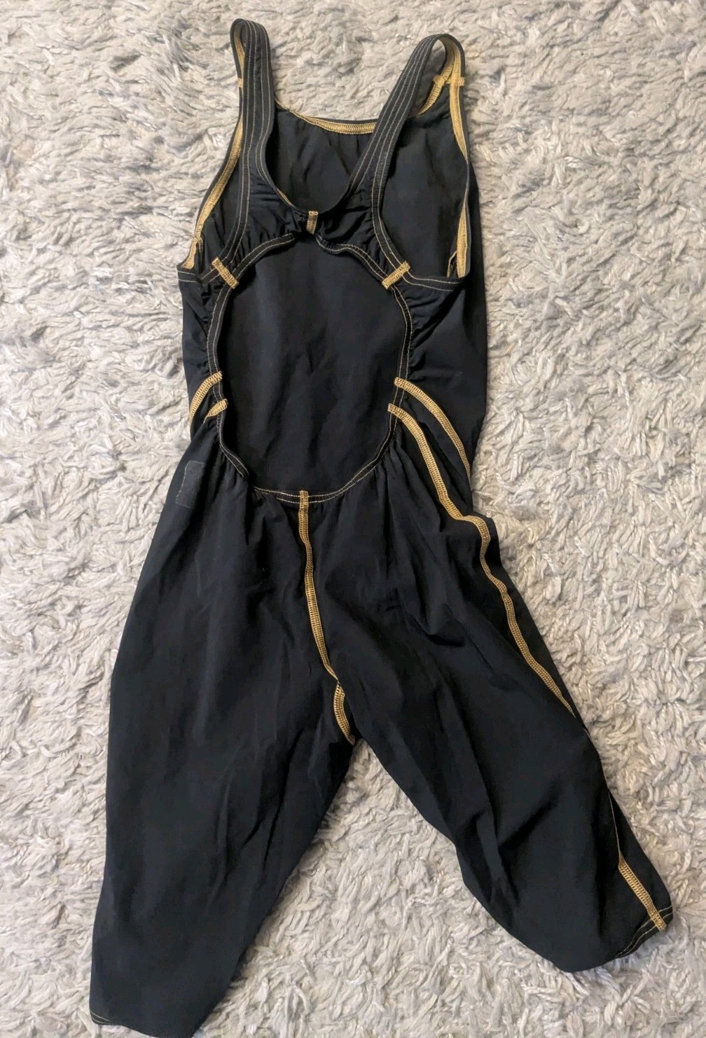 Speedo LZR Pro Kneeskin Black w Rose Gold Trim Style 7190911 sz 24