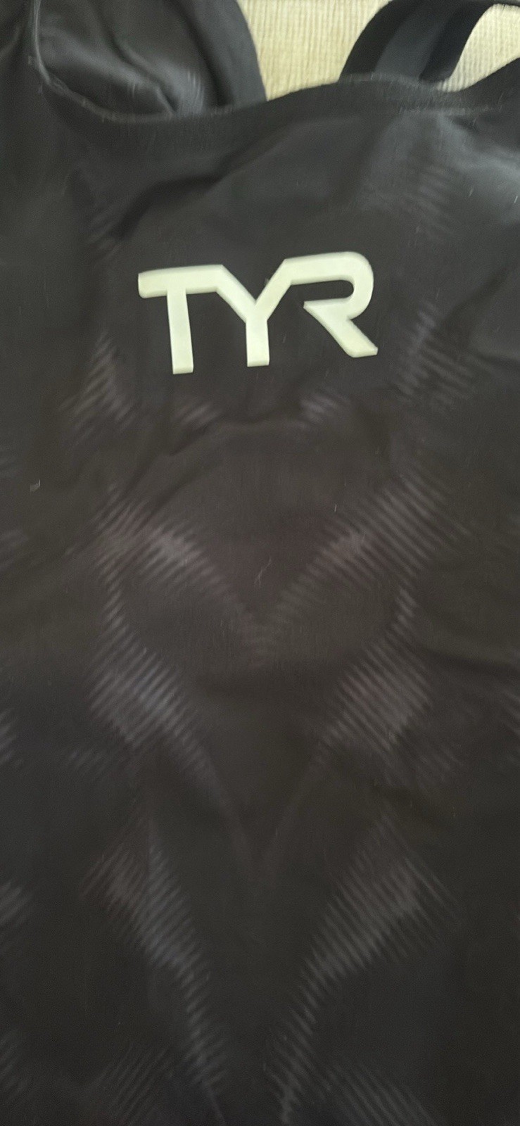 TYR Venzo Genesis ONYX Size 27 Open Back Competition Swimsuit