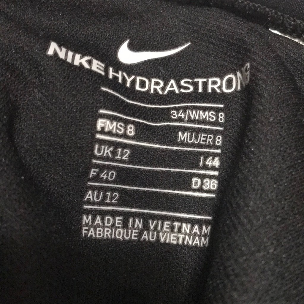 Nike Hydrastrong Black Competitive One-Piece Swimsuit 34/8