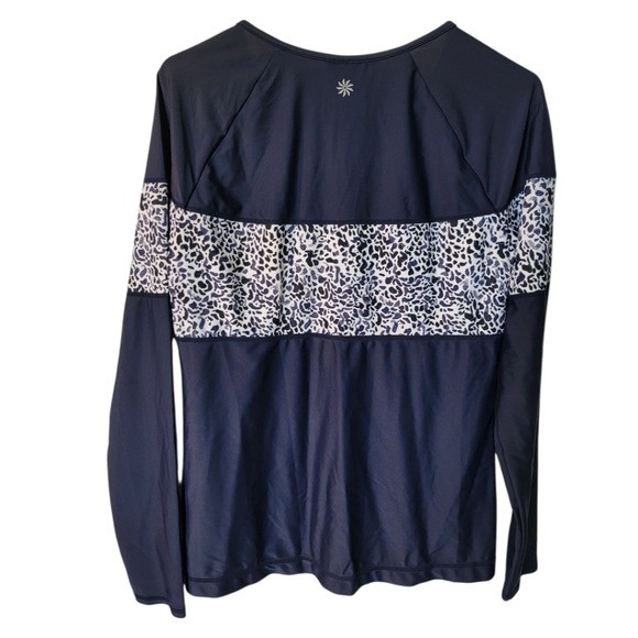 ATHLETA Zimbabwe Rashguard Swim Top Shirt L