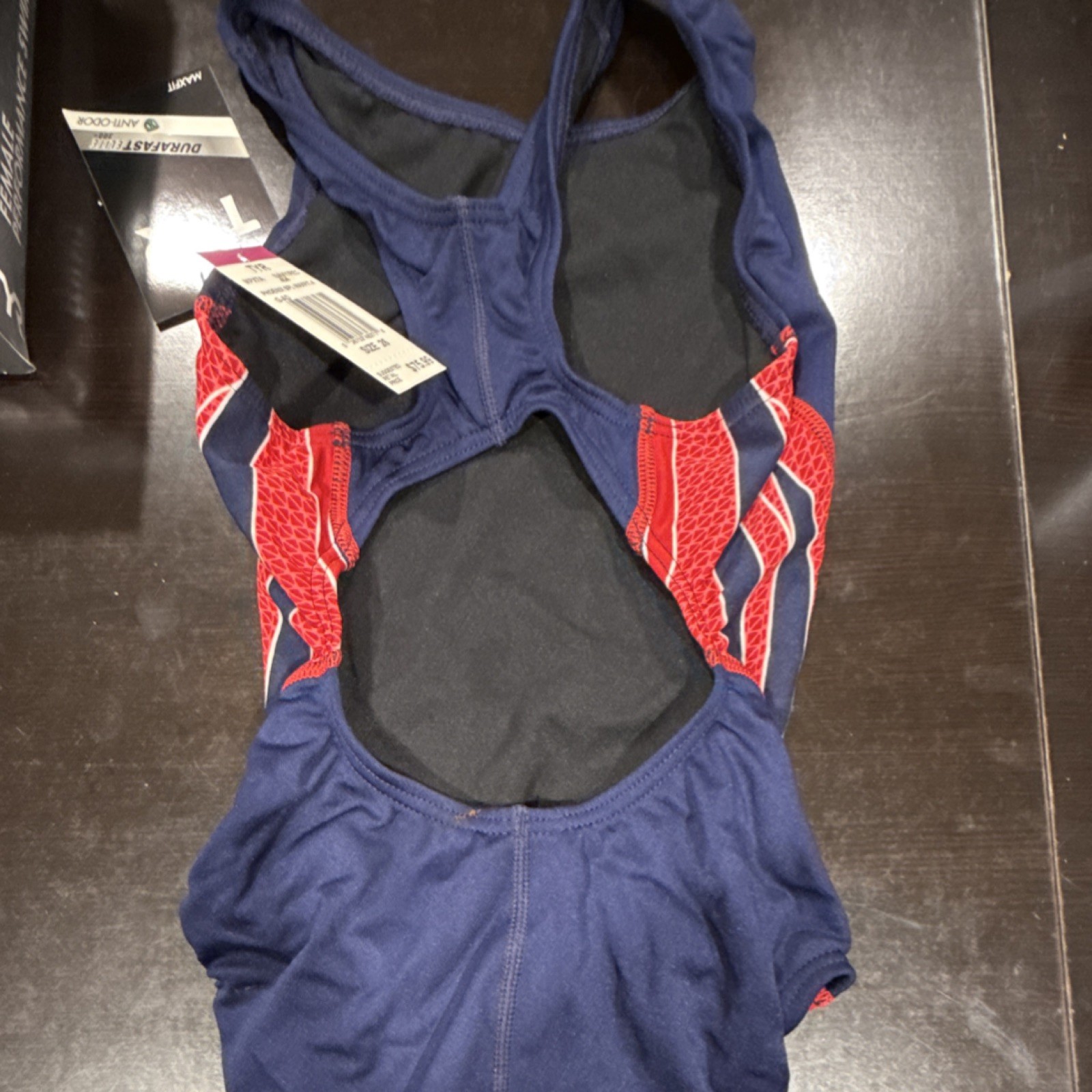 TYR Phoenix SPL Maxfit-A Competitive Swimsuit Female Size 26 Navy/Red