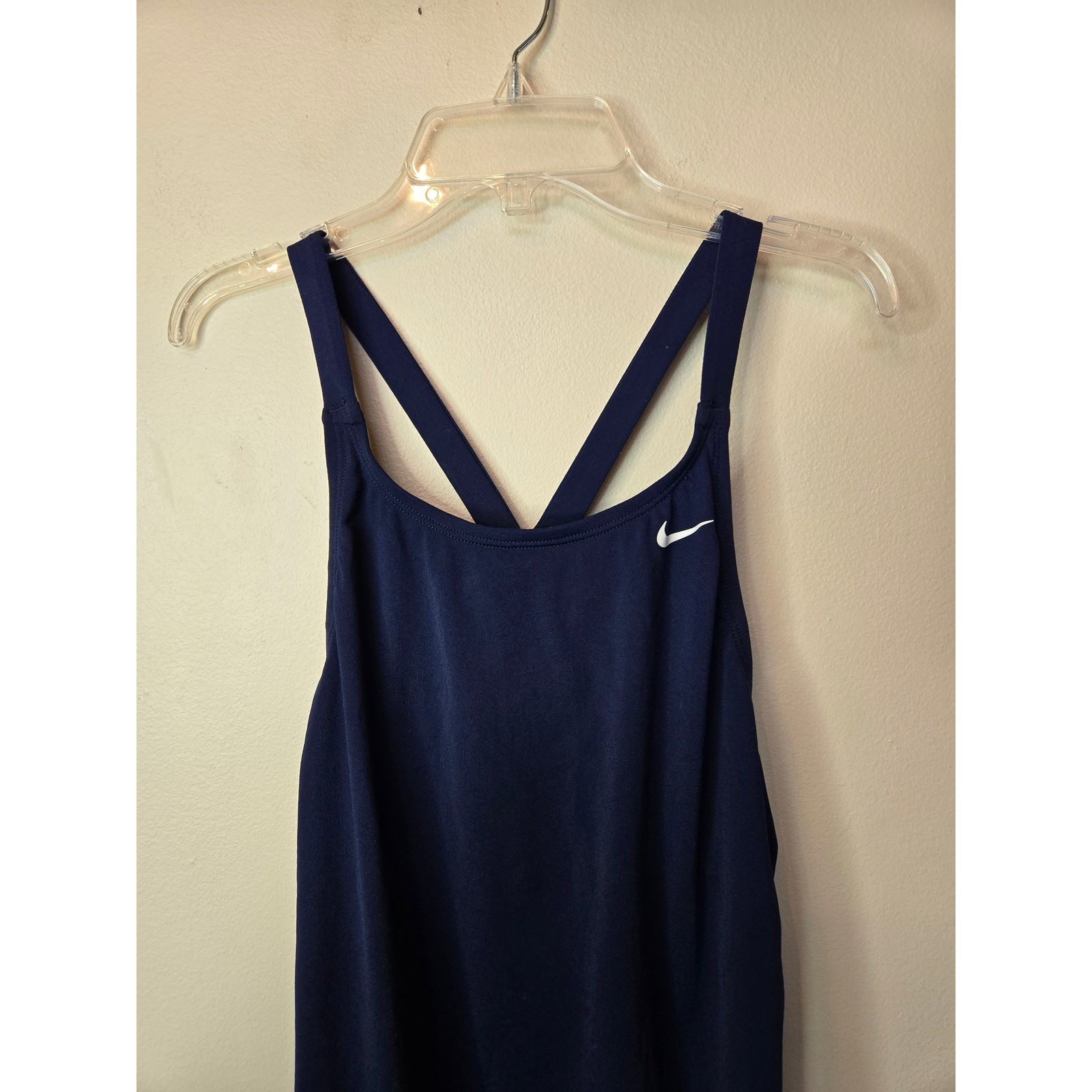 Nike HydraStrong One Piece Swimsuit Navy Blue Racerback NESSA001 Womens 14 40