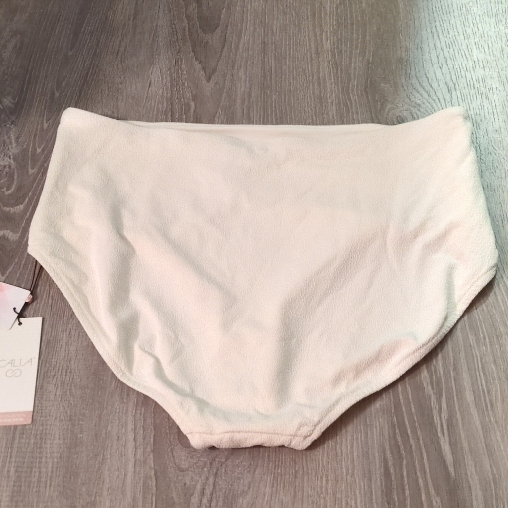 Calia Light Cream Texture High Rise Swim Bottoms Size XXL