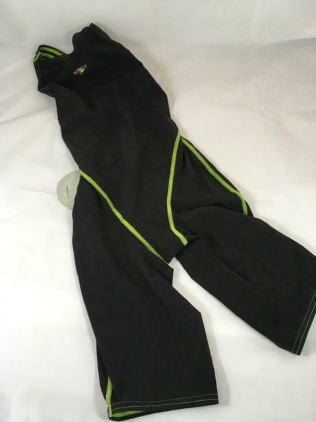 NWT Speedo Fastskin LZR Pro Recordbreaker Female Size 27L in Black/Green