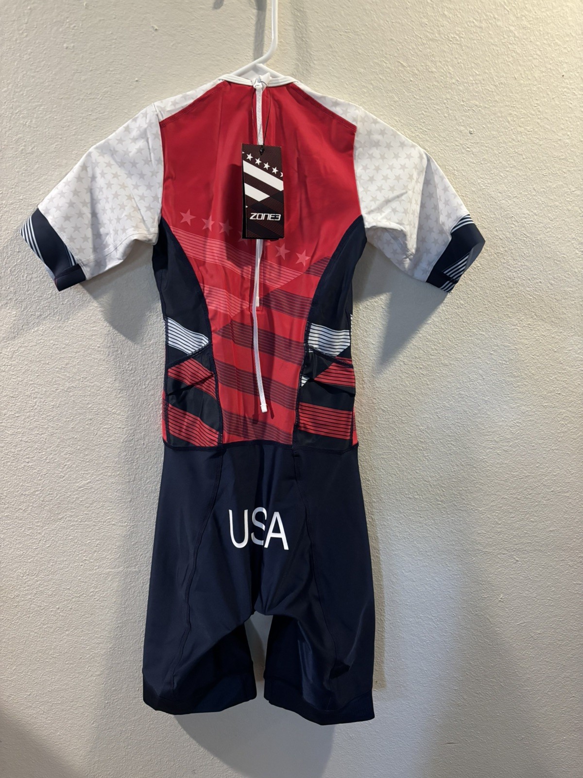 NEW Zone3 Short Sleeve Tri Suit – Women’s Small – World Triathlon – USA