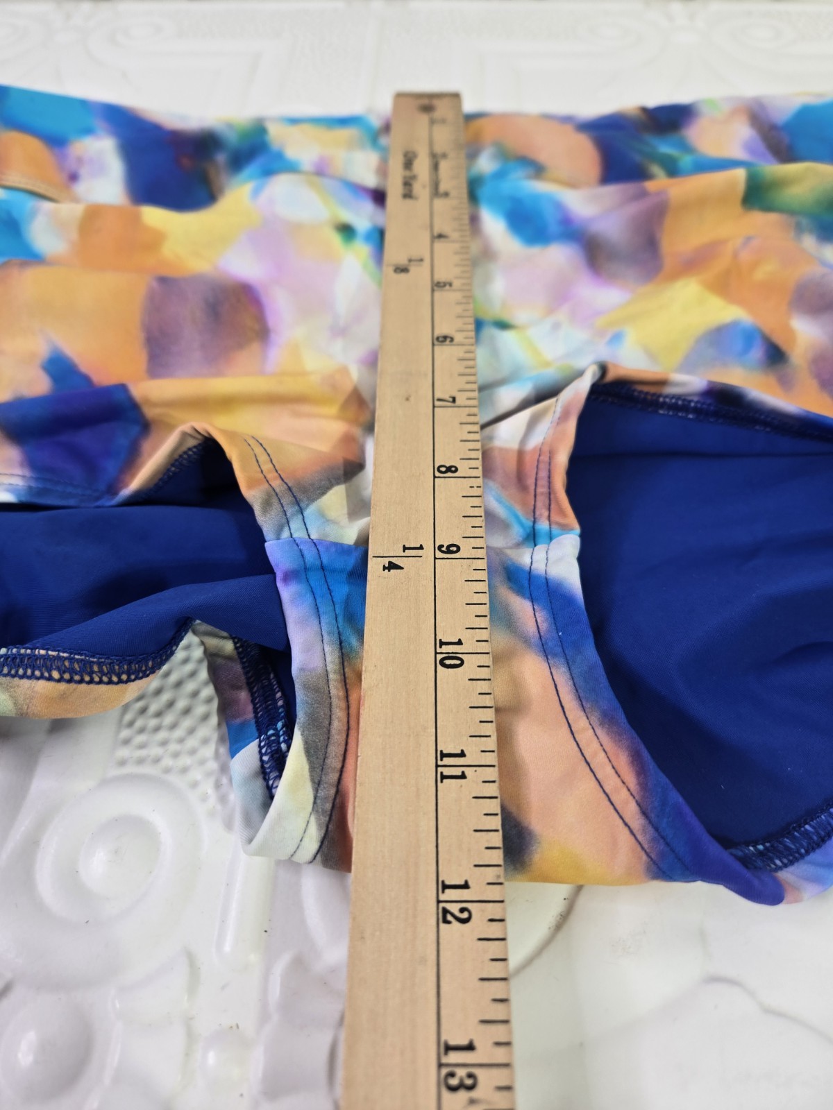 TYR Women’s Della Boyshort Lightweight Multi-Color Swim Bottoms Size 14/16 NWT