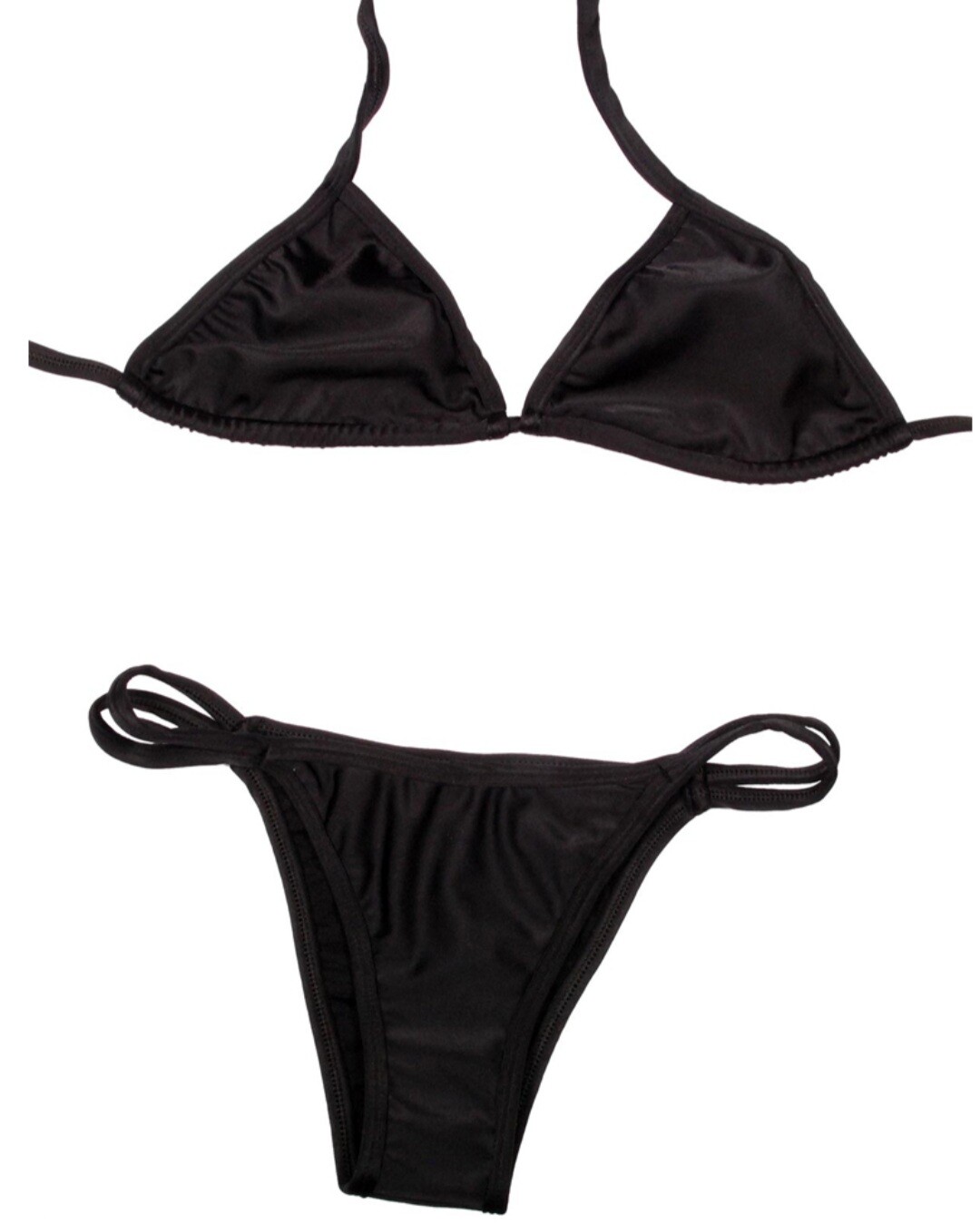 2 Pieces Women Beachwear Bikini Swimwear Red Black White Yellow Blue Pink Purple