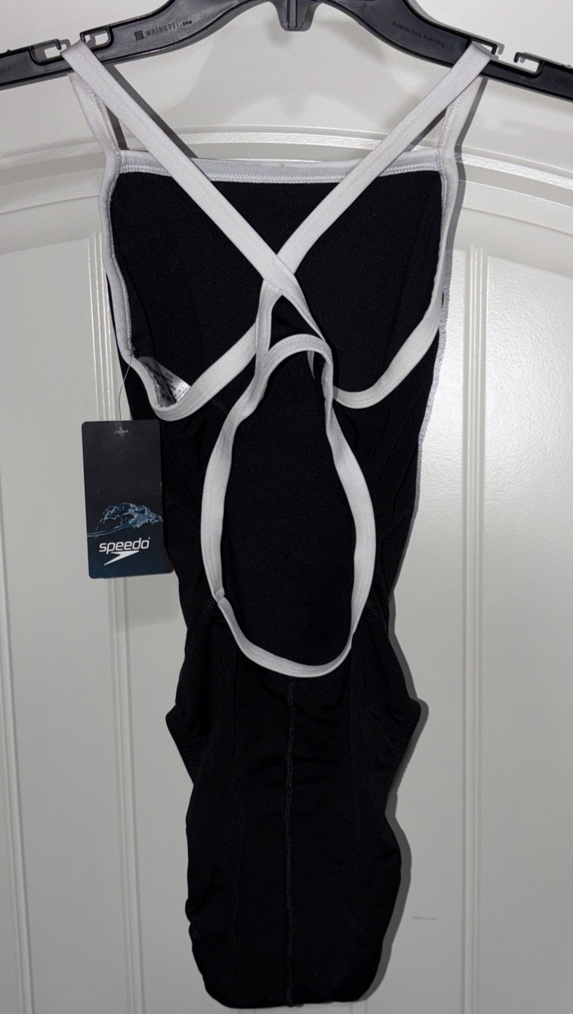 Speedo Endurance Flyback Training Women’s One piece Swimsuit Black Size 26