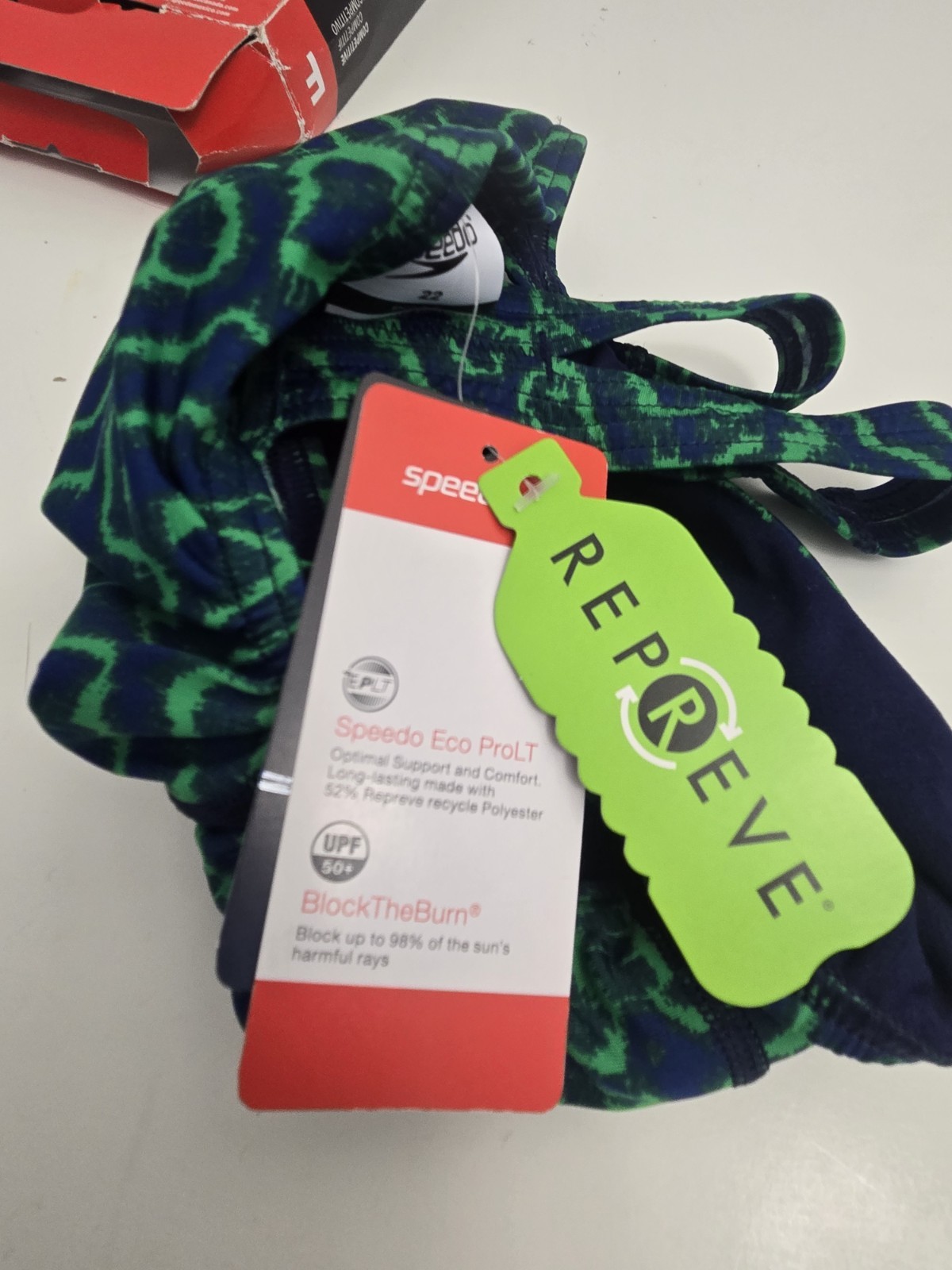 Women’s Speedo Competitive F Maze Super Pro 420 Blue/Green Sz 22