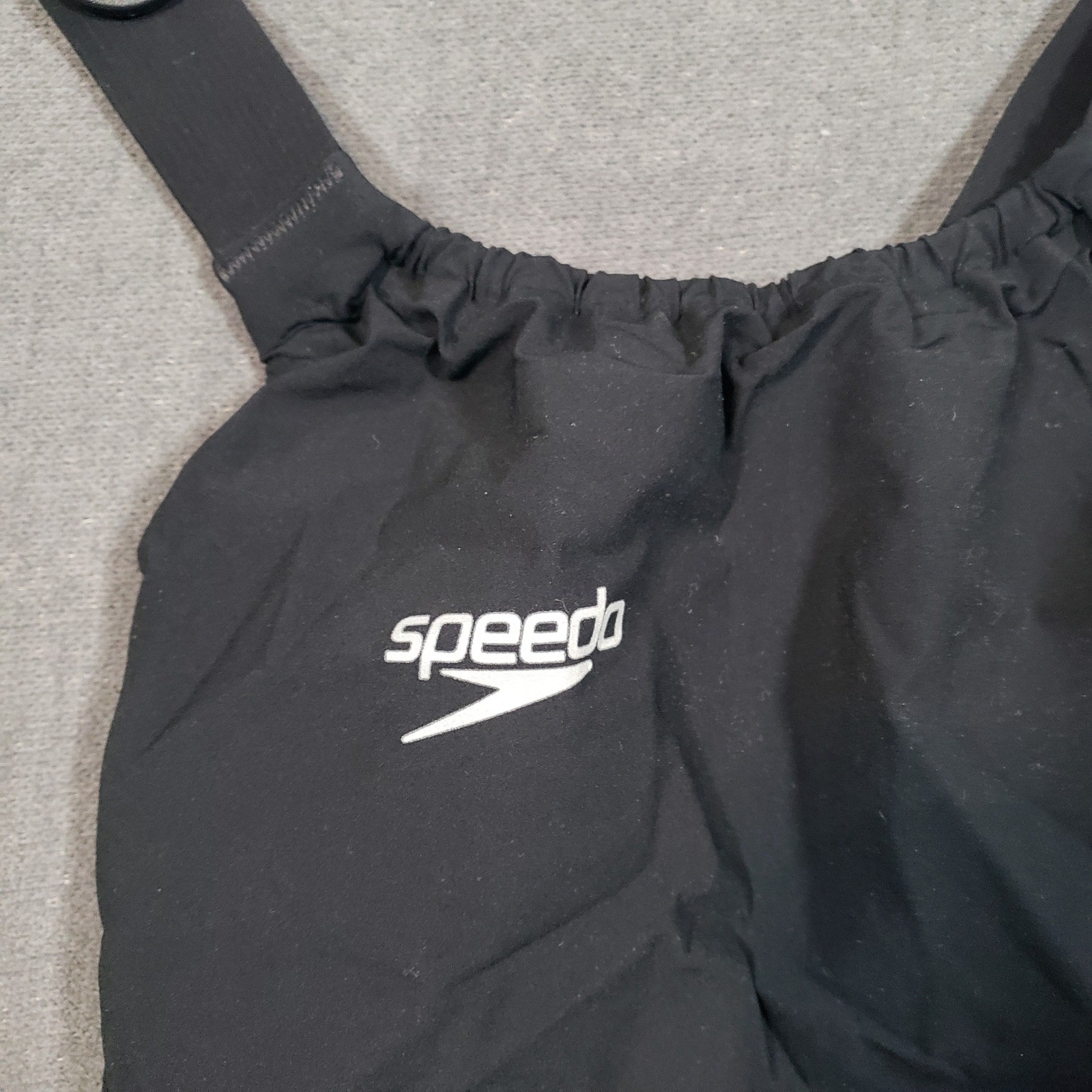 Speedo LZR Racer Elite 2 Kneeskin Swimsuit 16 Black FINA Approved 8-09170