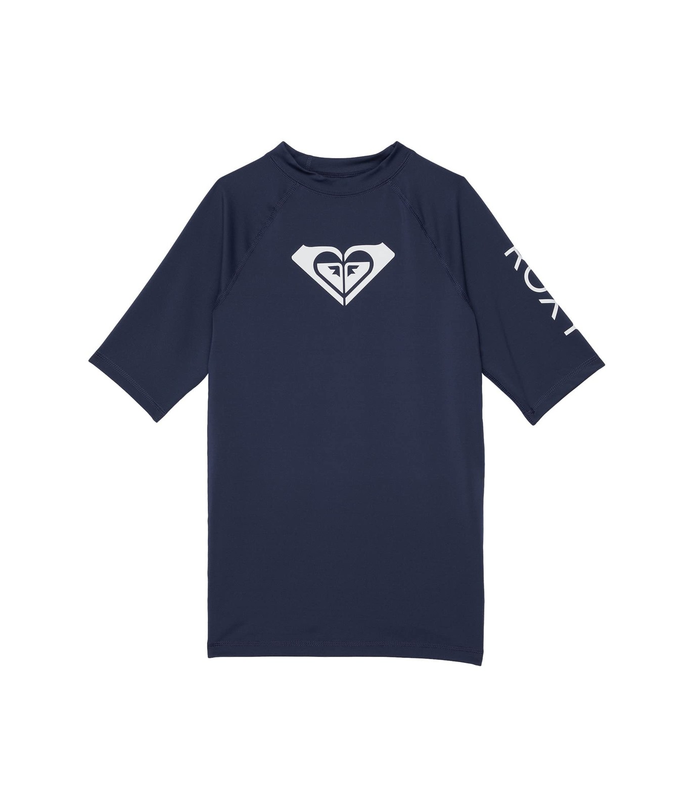 Roxy Girls’ Whole Hearted Short Sleeve Rashguard Surf 3, Mood Indigo 22