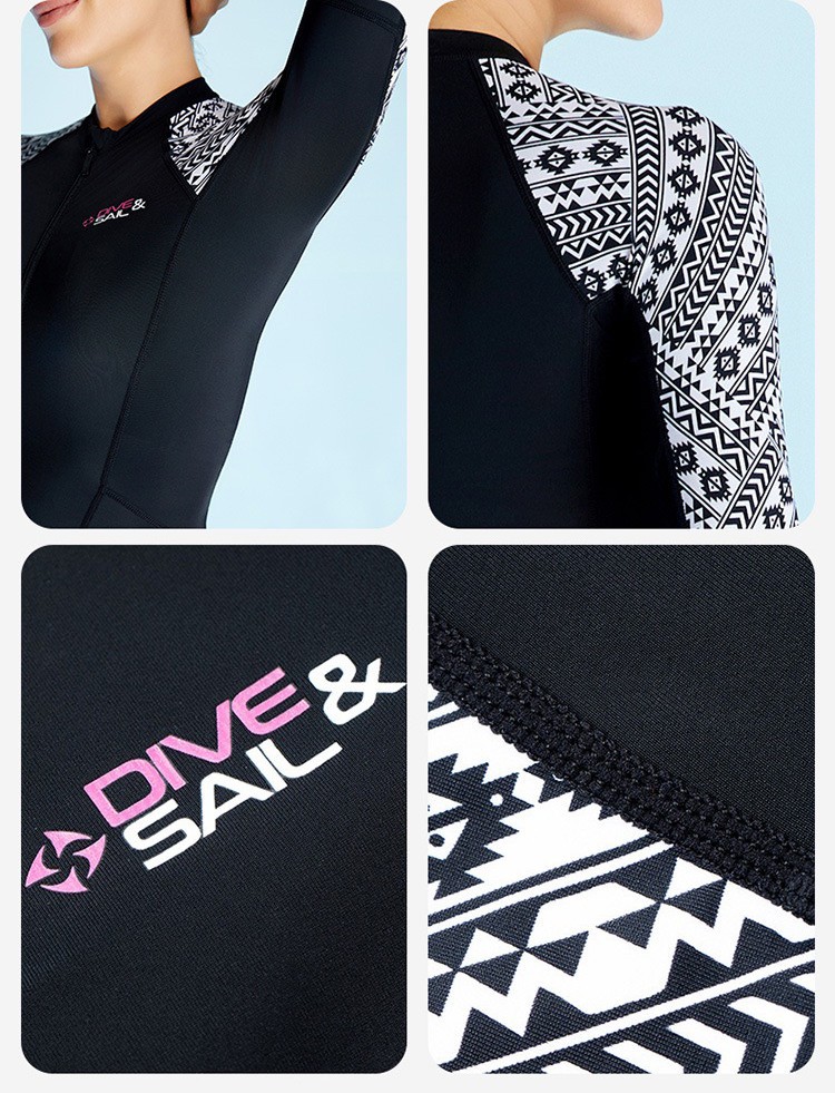 Dive Skins Swimsuit Full Body Rash Guard for Men Women Long Sleeve UV Wetsuits