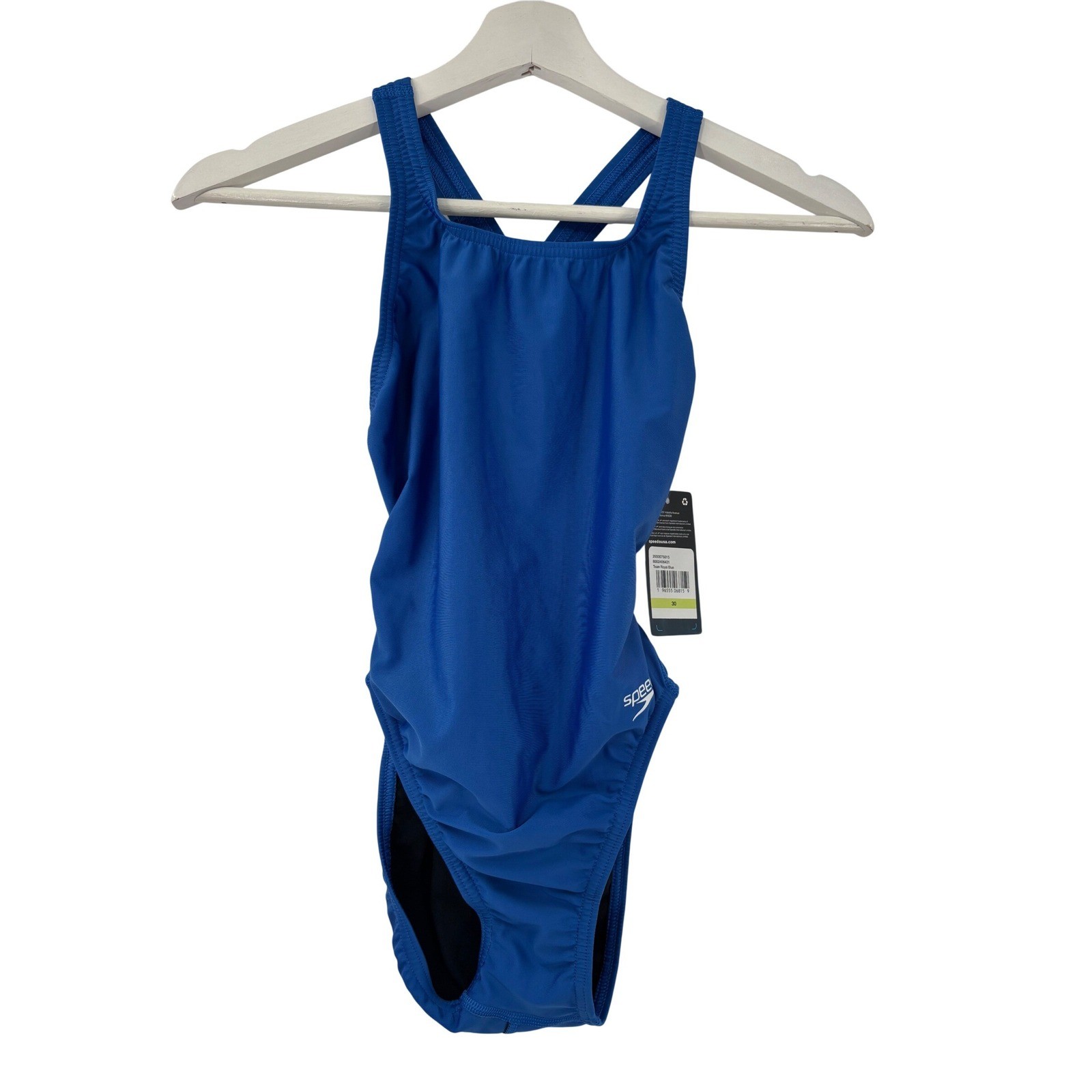 Speedo Pro LT One Piece Swimsuit Womens 30 Royal Blue Training Racerback