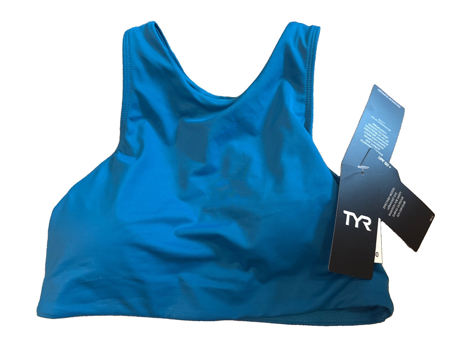 TYR Saylr Raceback Bikini Top Blue with Padding