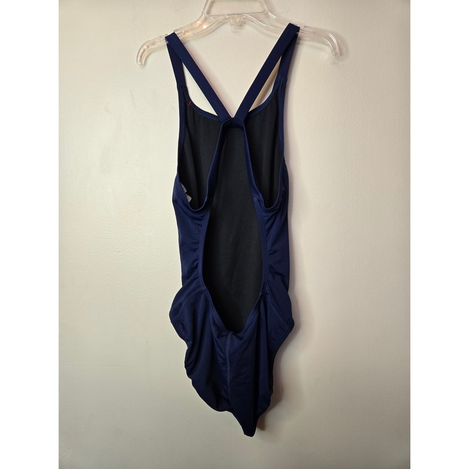 Nike HydraStrong One Piece Swimsuit Navy Blue Racerback NESSA001 Womens 14 40