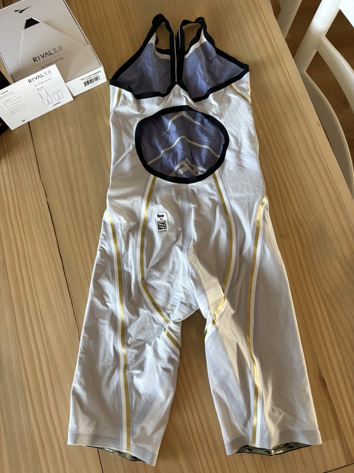 FINIS Rival 2.0 Women’s Competitive Tech Suit Swimsuit White Size F