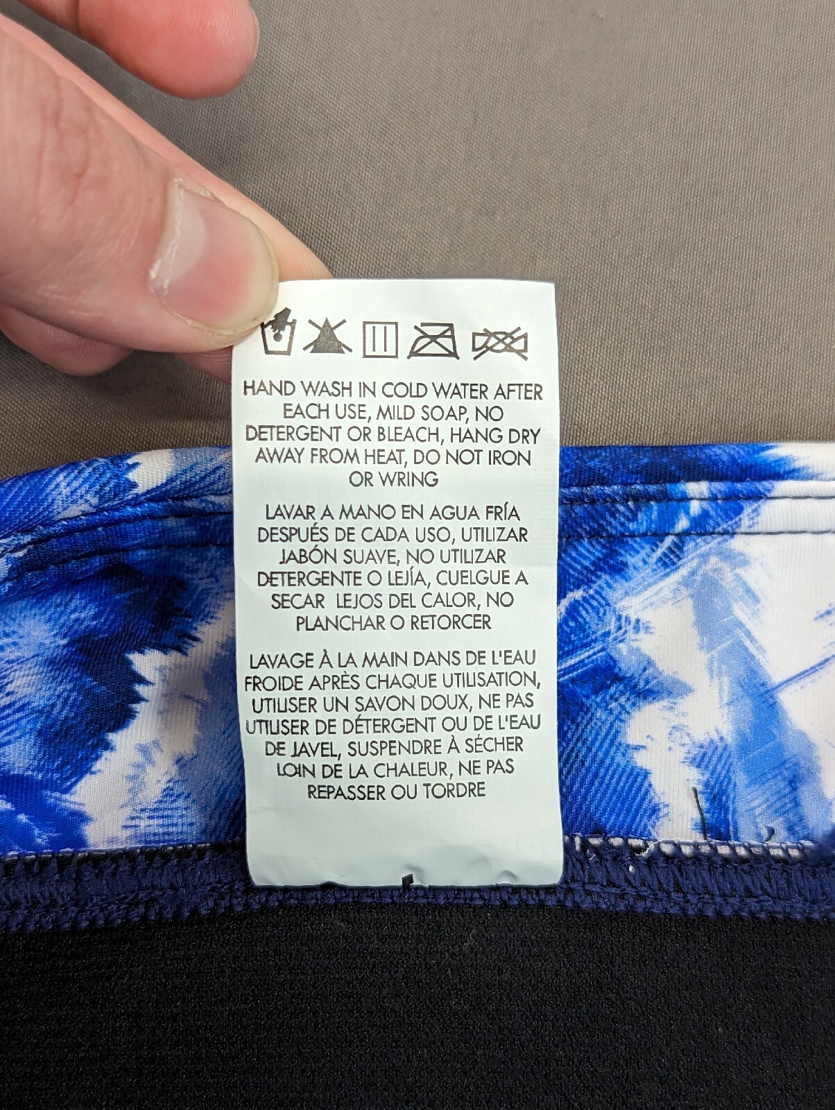 TYR NWT Women’s Leila High Waist Bikini Bottom Tie Dye Size XS UPF 50+