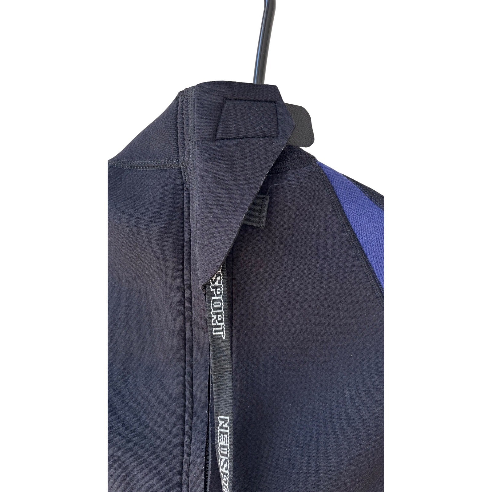 NeoSport 2.5mm Shorty Wetsuit Size 14 Black Blue Back Zip Surf Swim Youth/womens