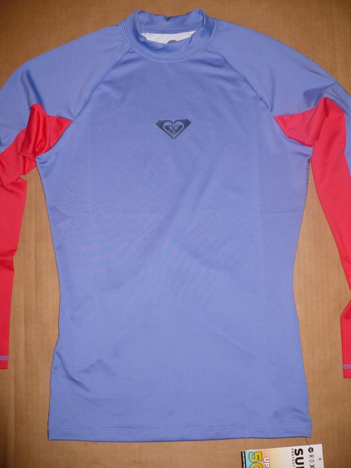 ROXY XY Long Sleeve Rashguard NWT Medium Chambray UPF 50+ M