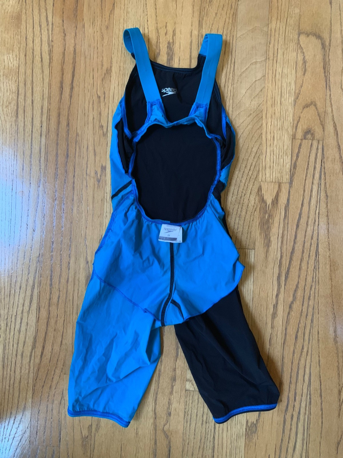 Speedo LZR Racer Pro Recordbreaker Kneeskin with Comfort Strap Blue/Black