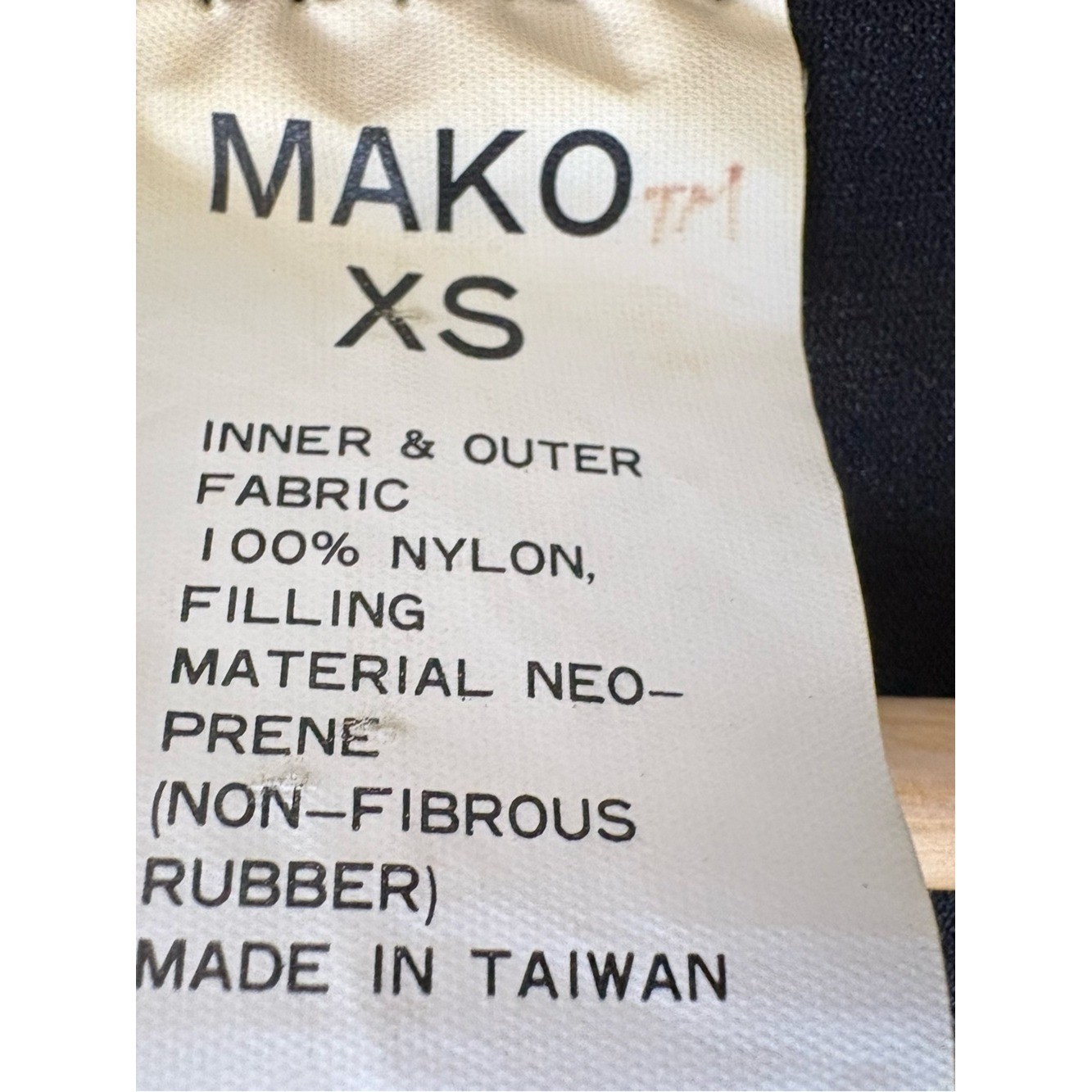 MAKO You’re Not Alone Out There Black Full Length Shark Sleeveless Wetsuit XS