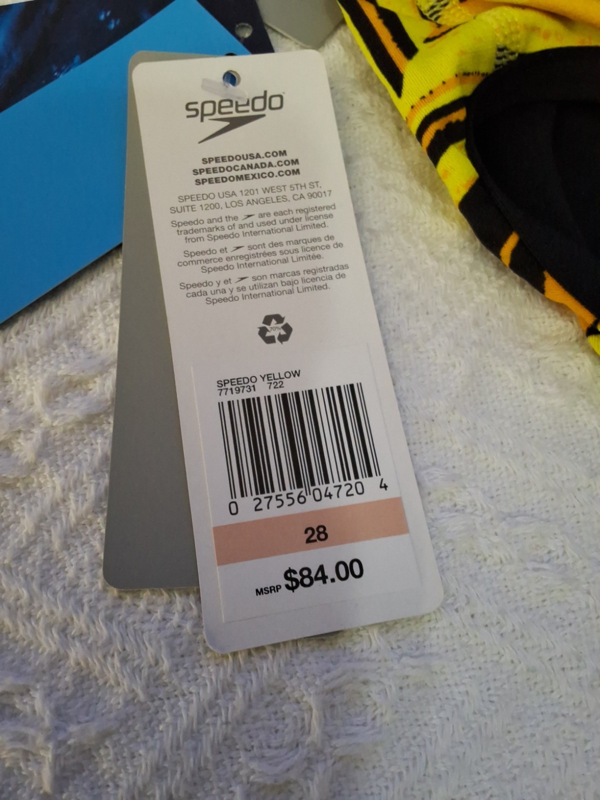 Speedo Women’s Endurance+ Free Back One Piece Competition Swimsuit Sz 28 NWT