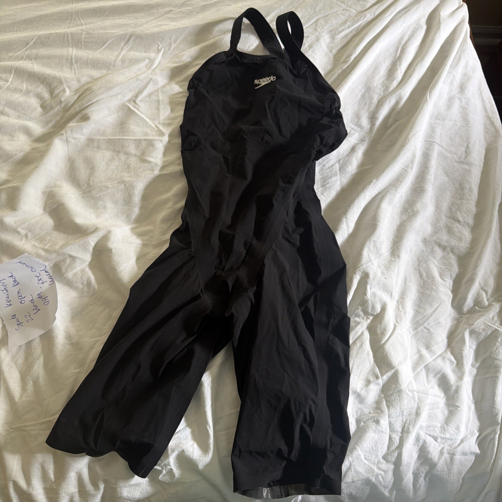 Women Speedo Closed Back Kneeskin Black – Size 22