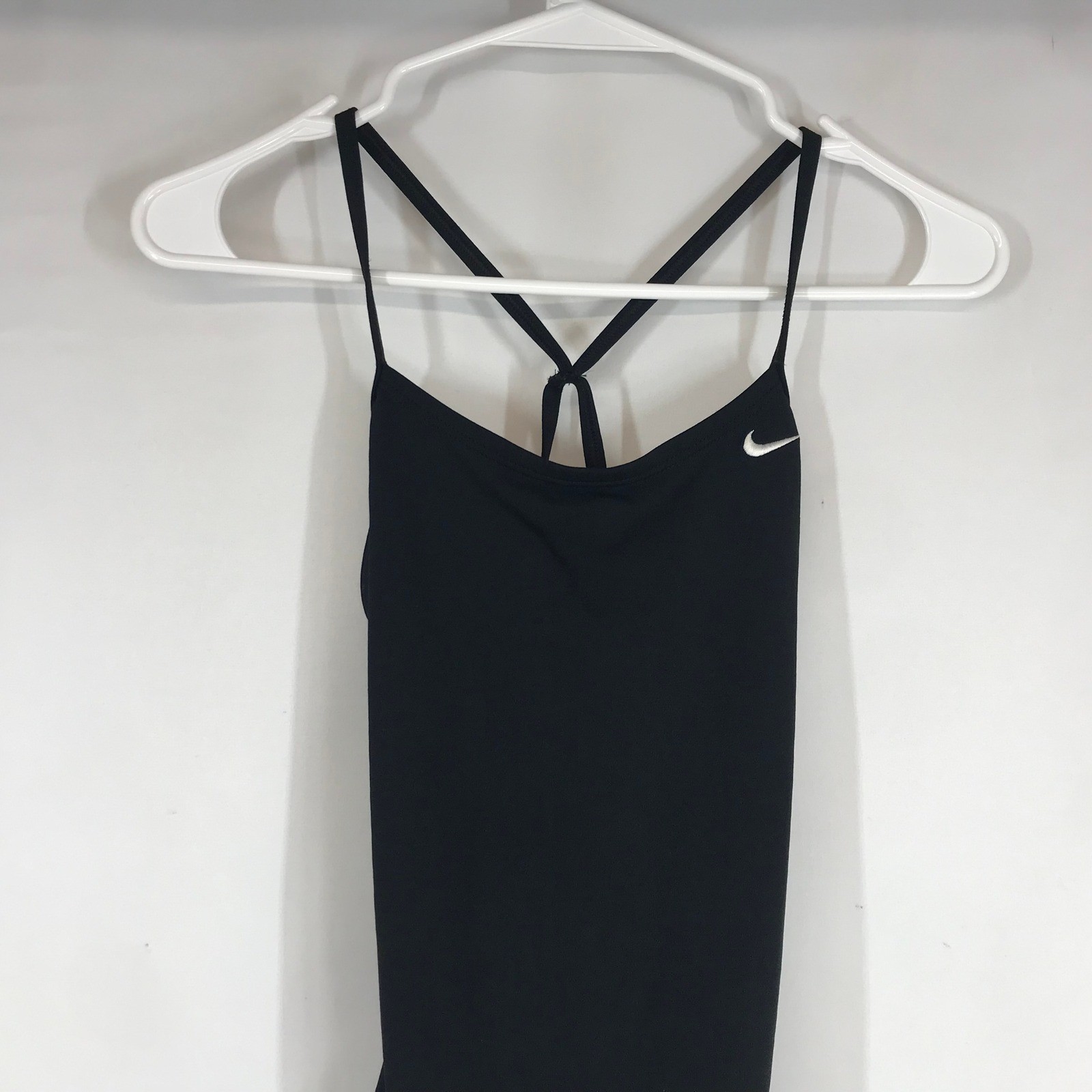 Nike Womens Performance One Piece Swimsuit Black Cutout Back Size 30 WMS 4