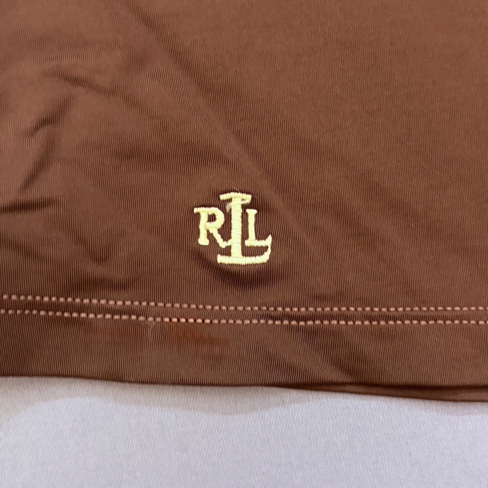 Lauren Ralph Lauren Women’s Brown Drawstring 30W Swim Skirt