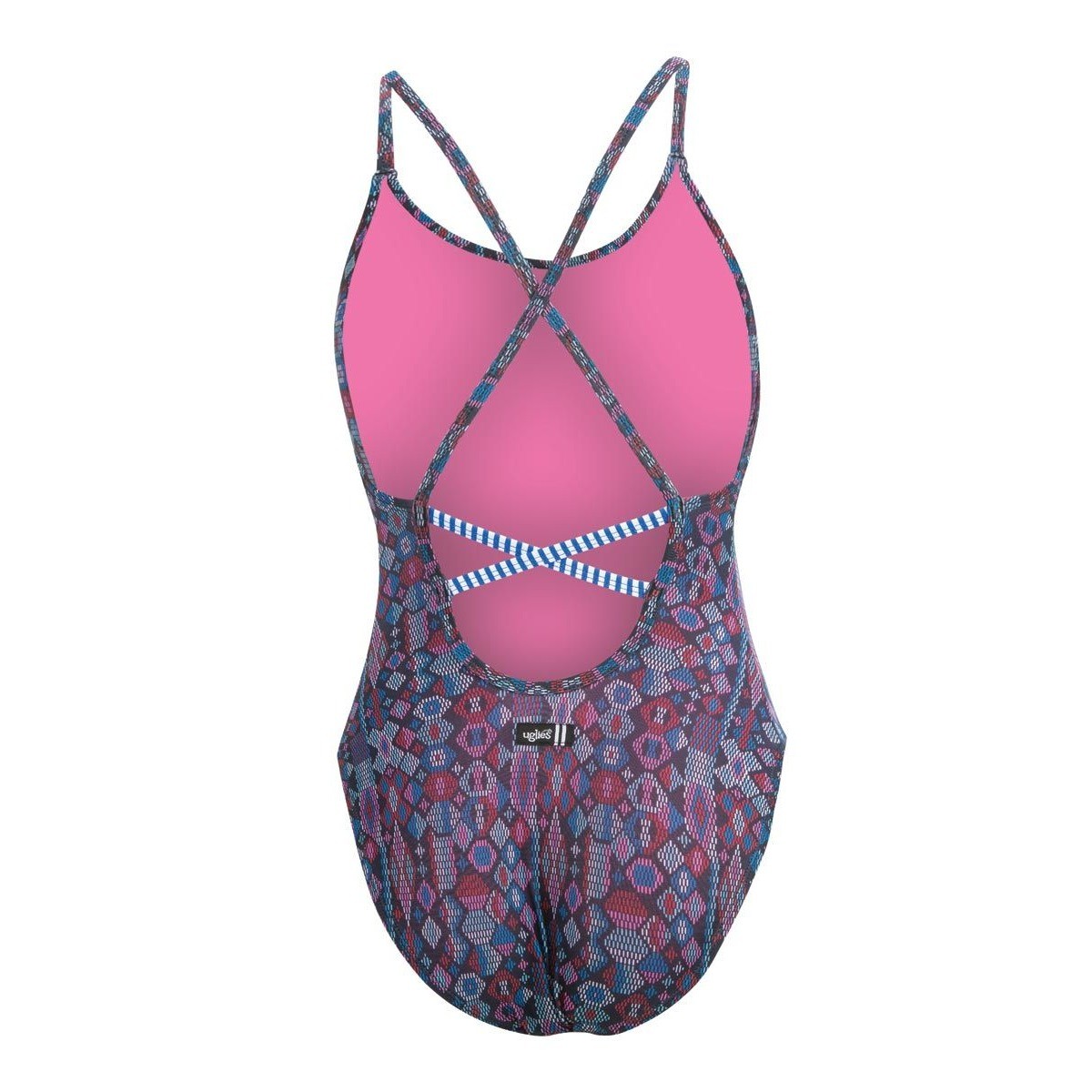 Dolfin Uglies Women’s Size 30 XS One Piece Swimsuit Geometric Diamond NWT